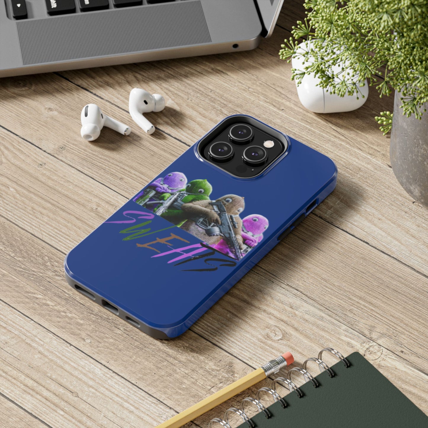 Cool Cartoon-Inspired Tough Phone Case - 'SWEATS'