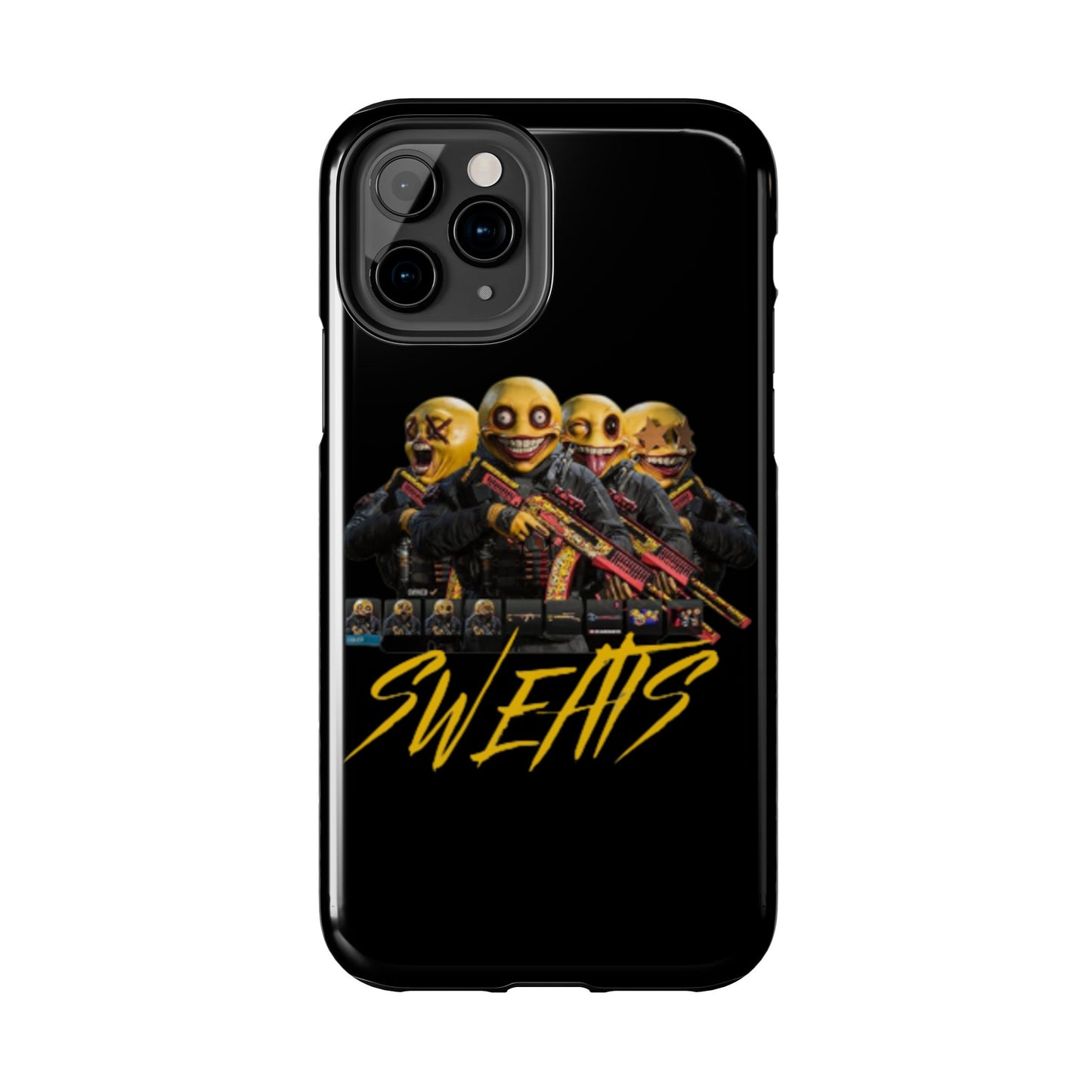Tough Phone Cases - Bold 'SWEATS' Design for Gamers & Trendsetters