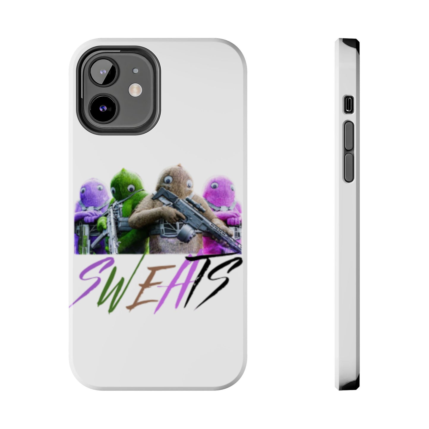 Cool Cartoon-Inspired Tough Phone Case - 'SWEATS'