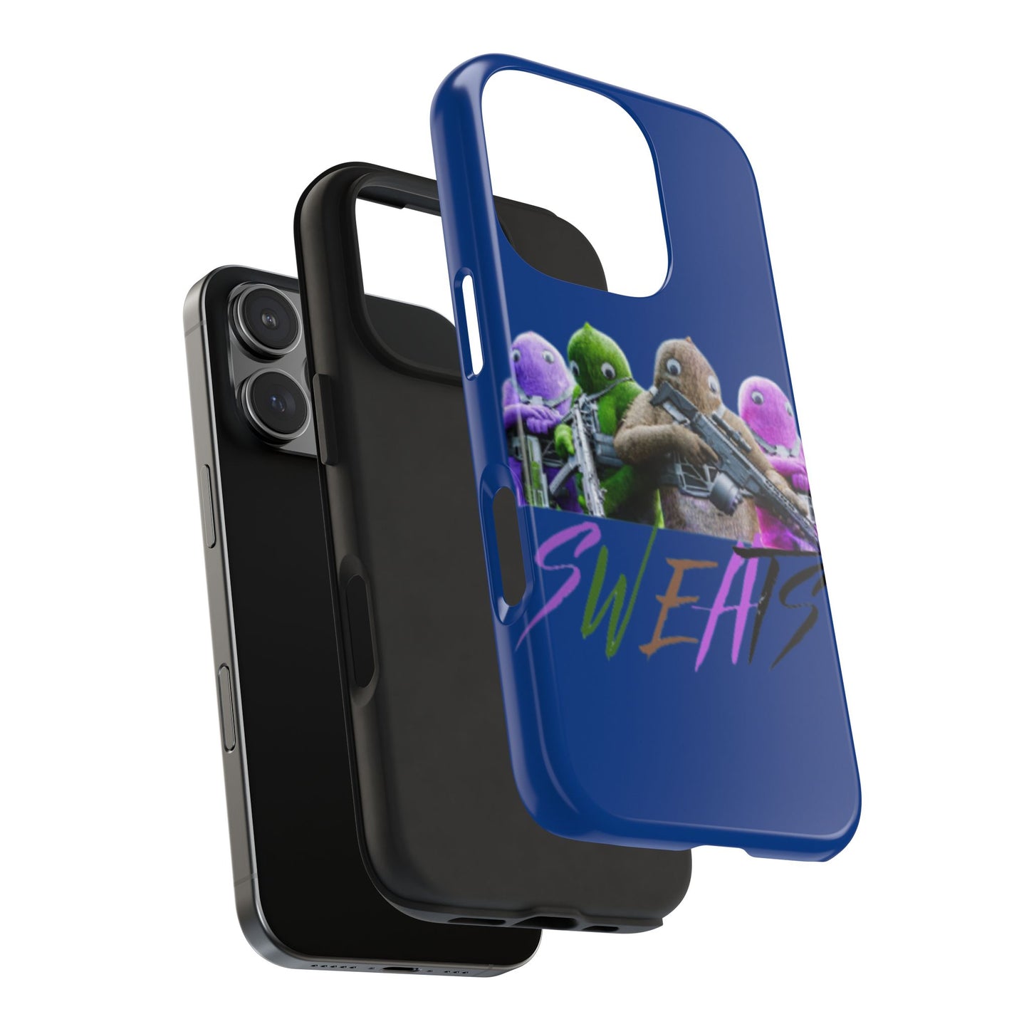 Cool Cartoon-Inspired Tough Phone Case - 'SWEATS'