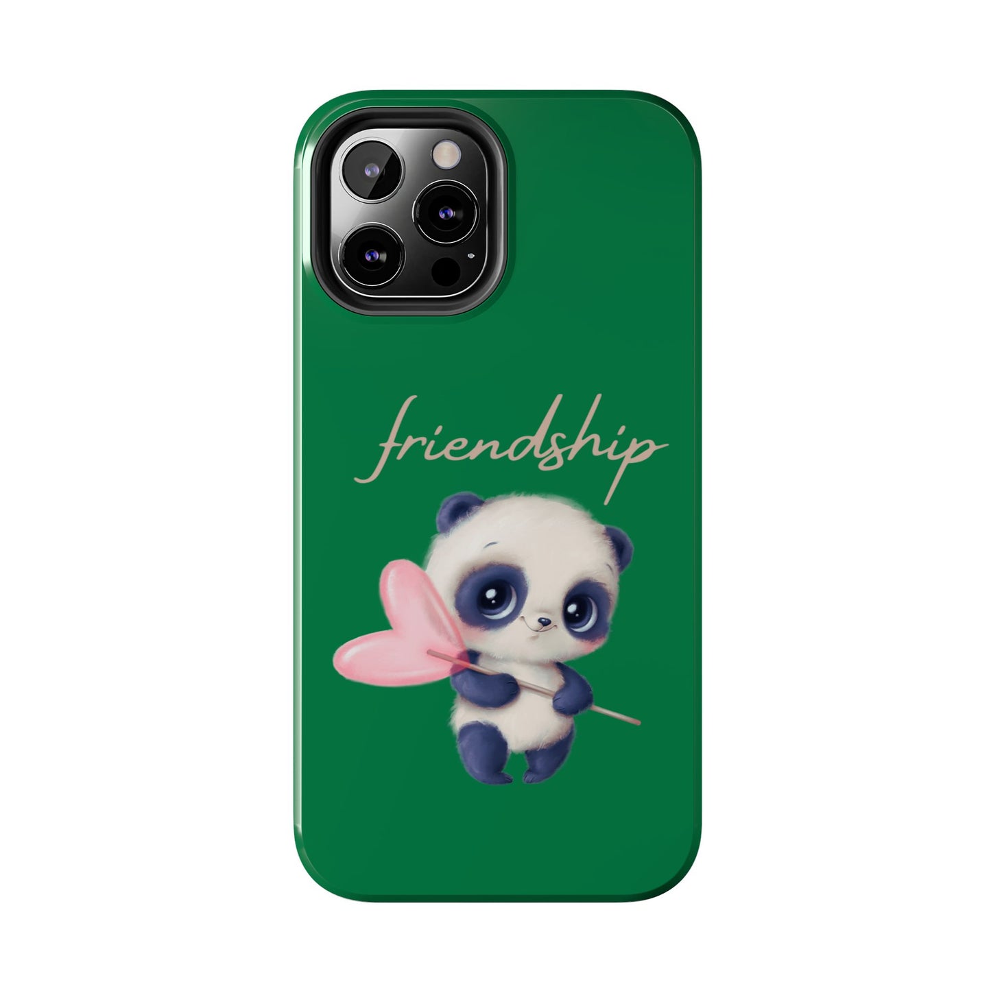 Phone case- Cute Panda Friendship Tough Phone Case - Durable Protection