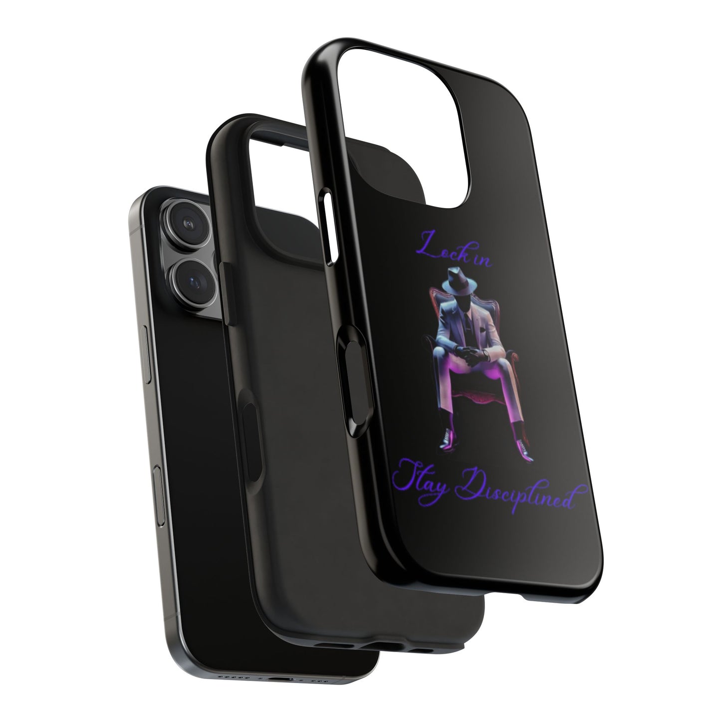 Phone case- Lock In, Stay DIsciplined Tough Phone Case - Durable Protection