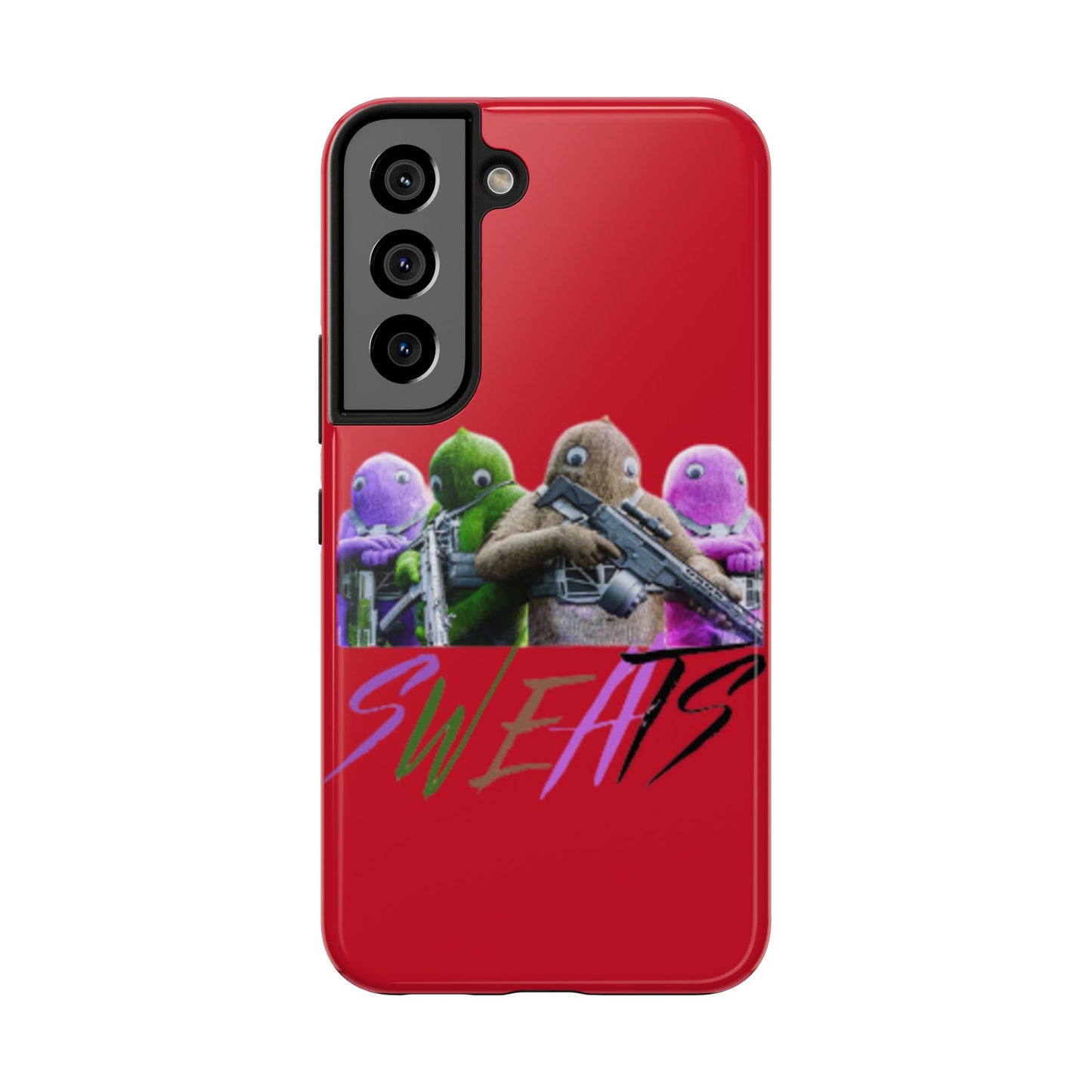 Cool Cartoon-Inspired Tough Phone Case - 'SWEATS'