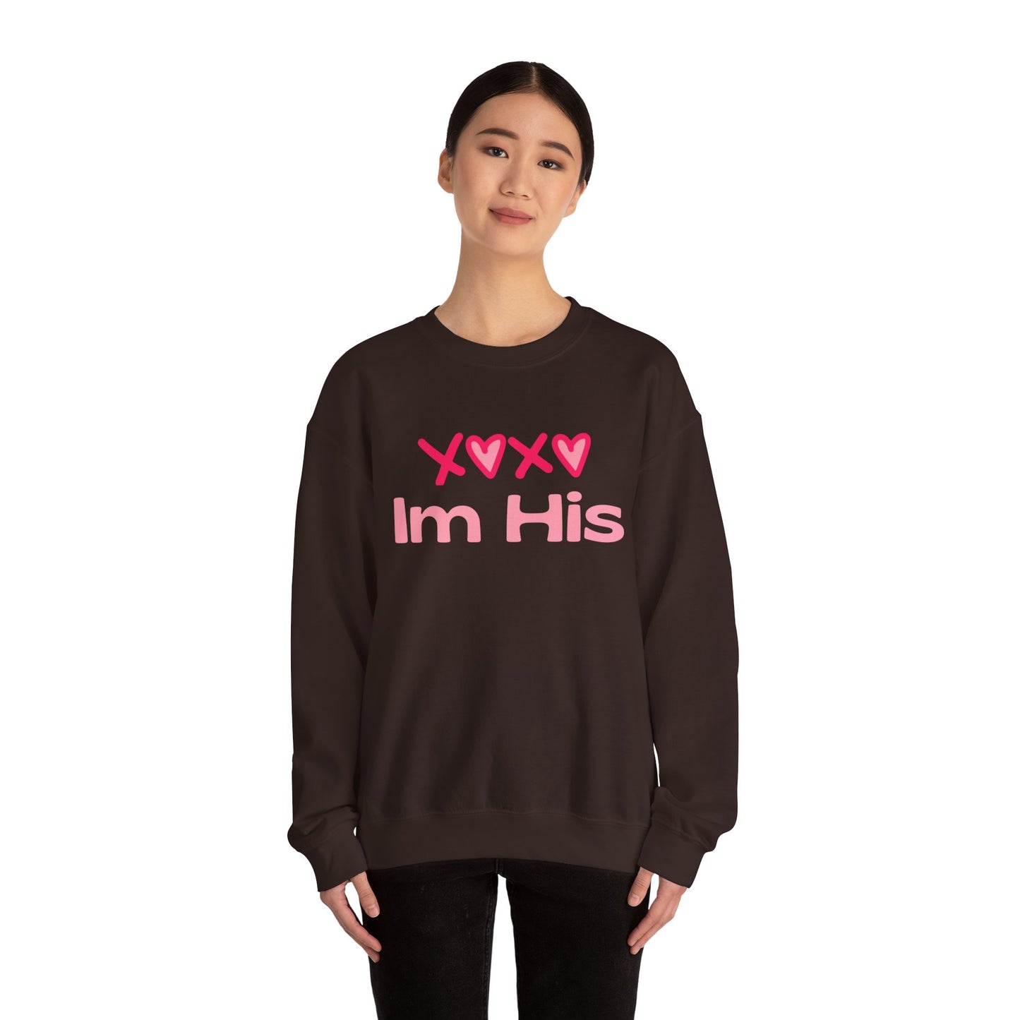 Cotton Blush XOXO Sweatshirt for Women – I’m His Romantic Everyday Lovewear