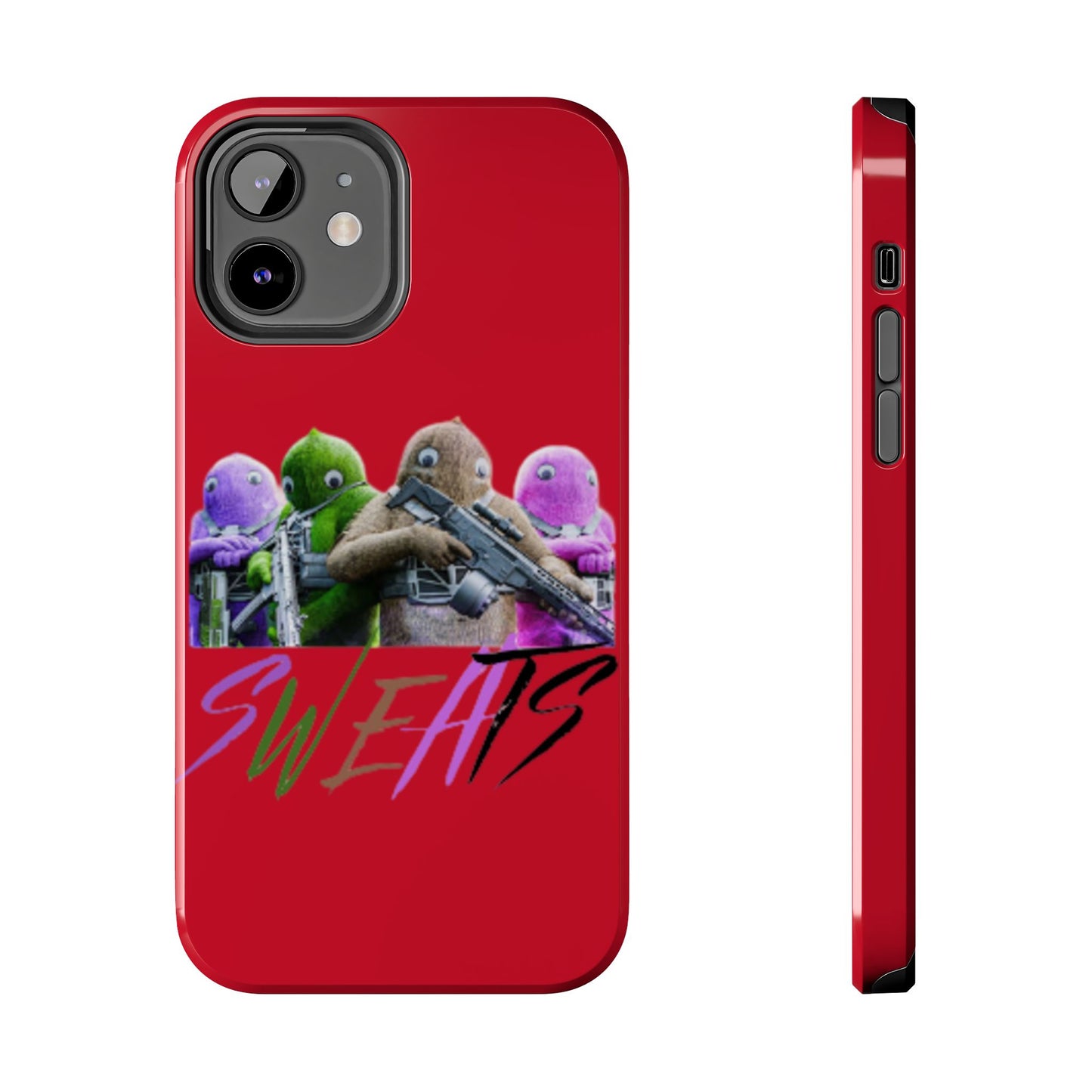 Cool Cartoon-Inspired Tough Phone Case - 'SWEATS'