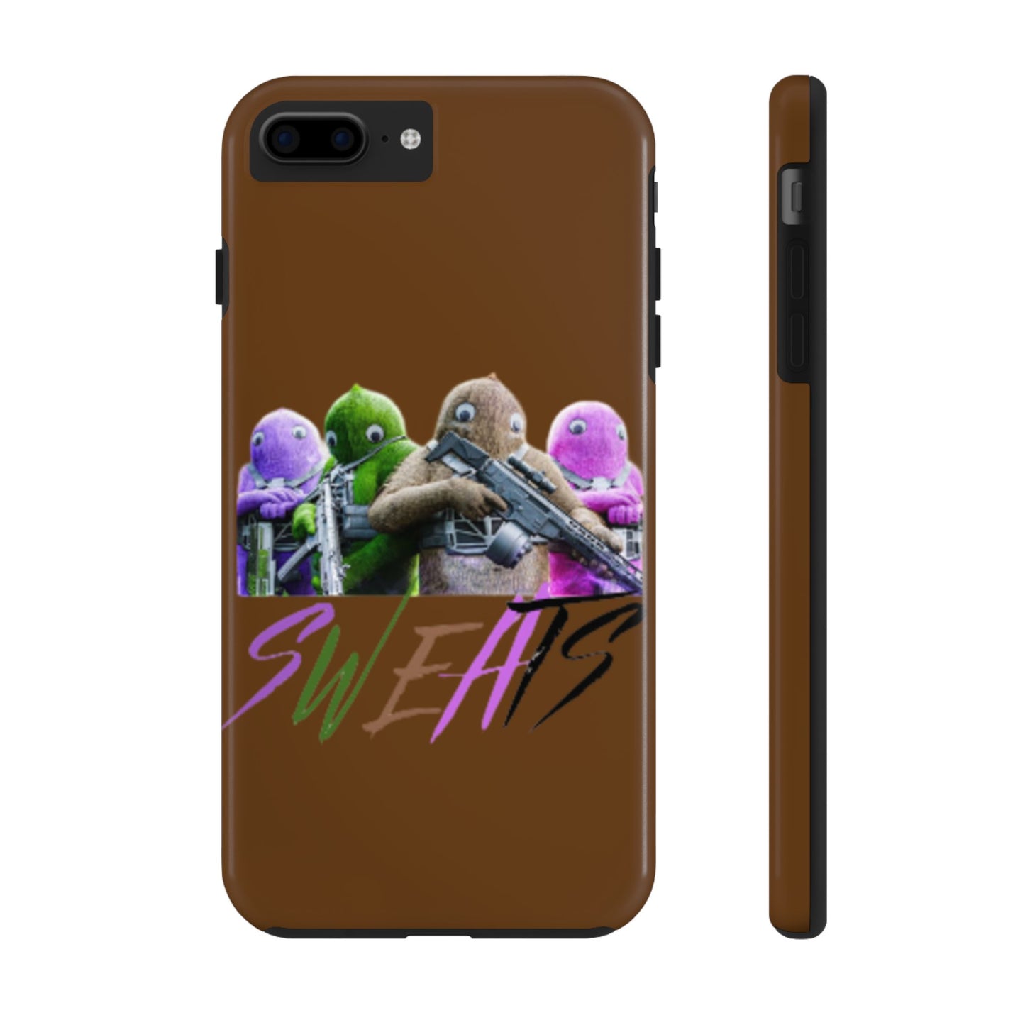 Cool Cartoon-Inspired Tough Phone Case - 'SWEATS'