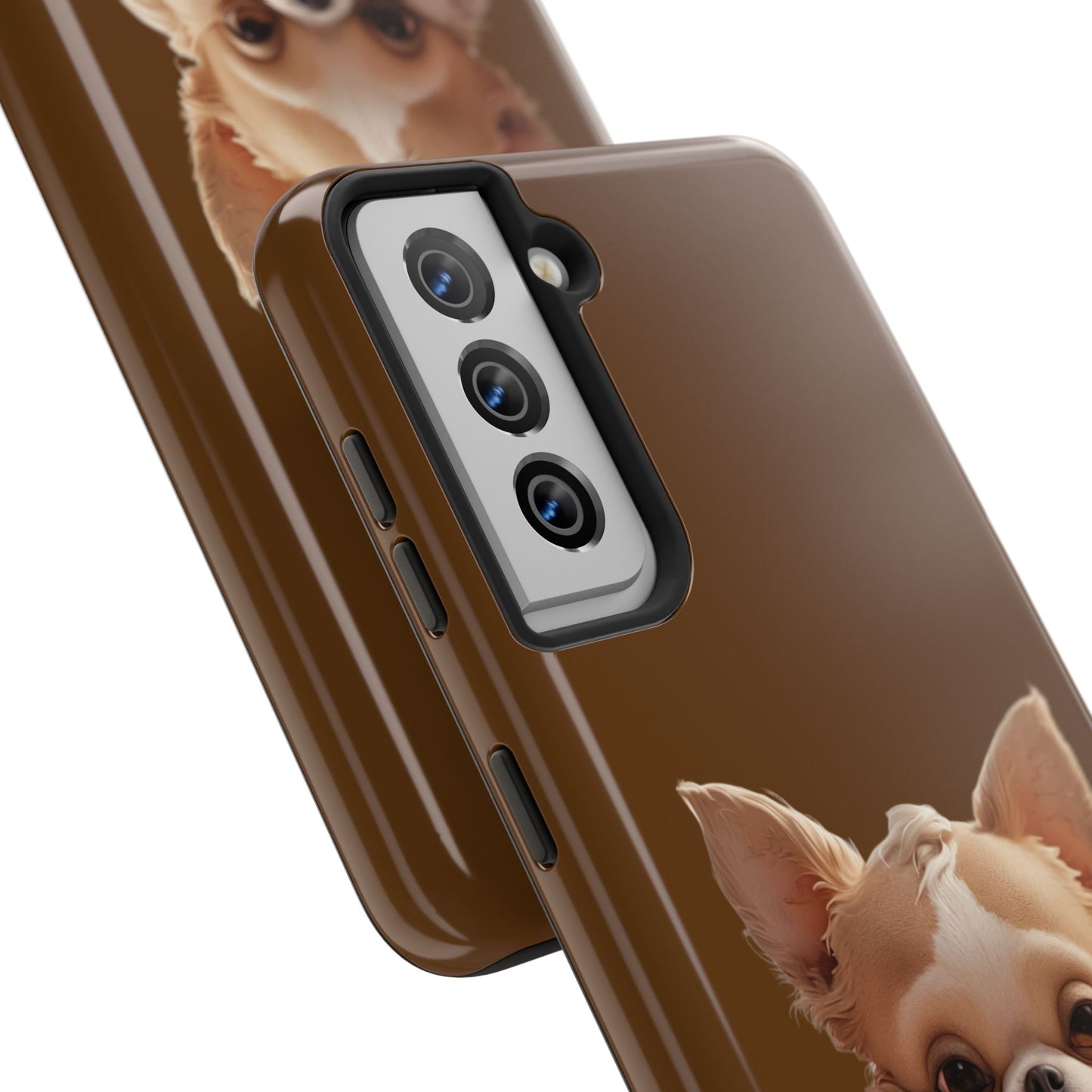 Cute Chihuahua Tough Phone Case - 'Mama's Bestie' Design