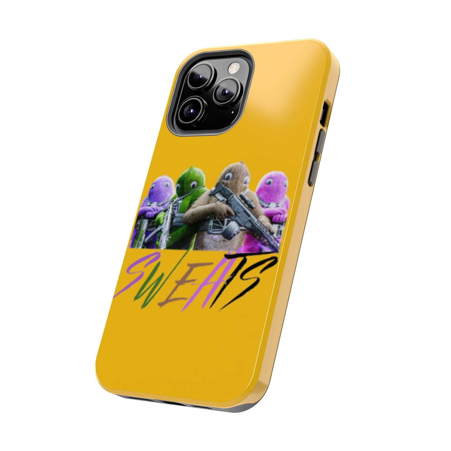 Cool Cartoon-Inspired Tough Phone Case - 'SWEATS'