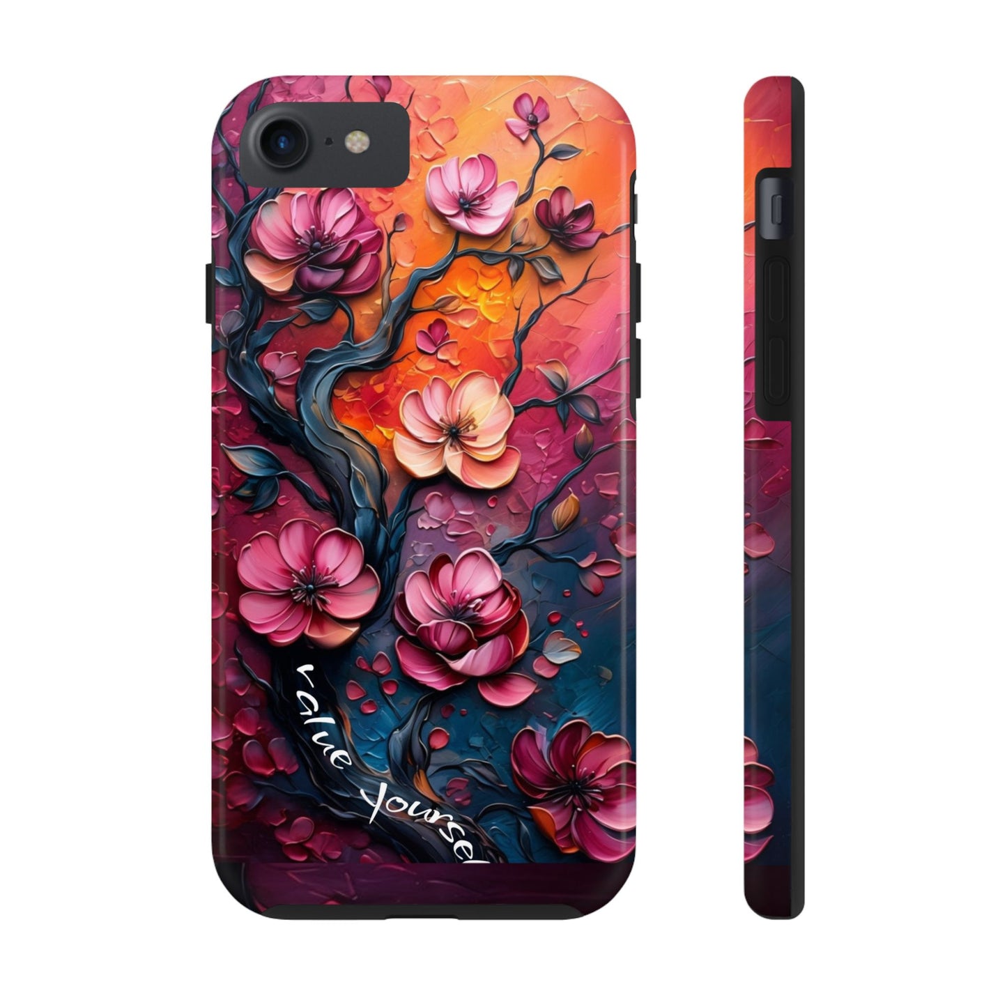 Value Yourself Floral Tough Phone Case