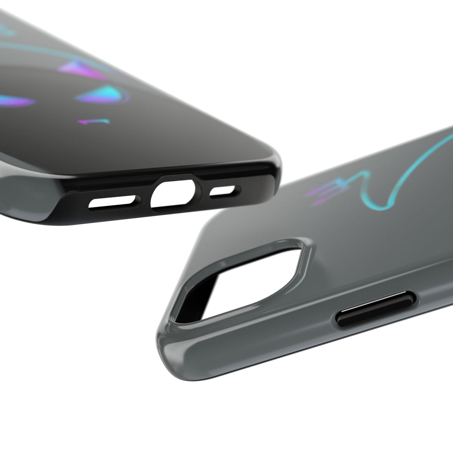 Demonic Cat Tough Phone Case - Cute & Edgy Phone Protection for Cat Lovers