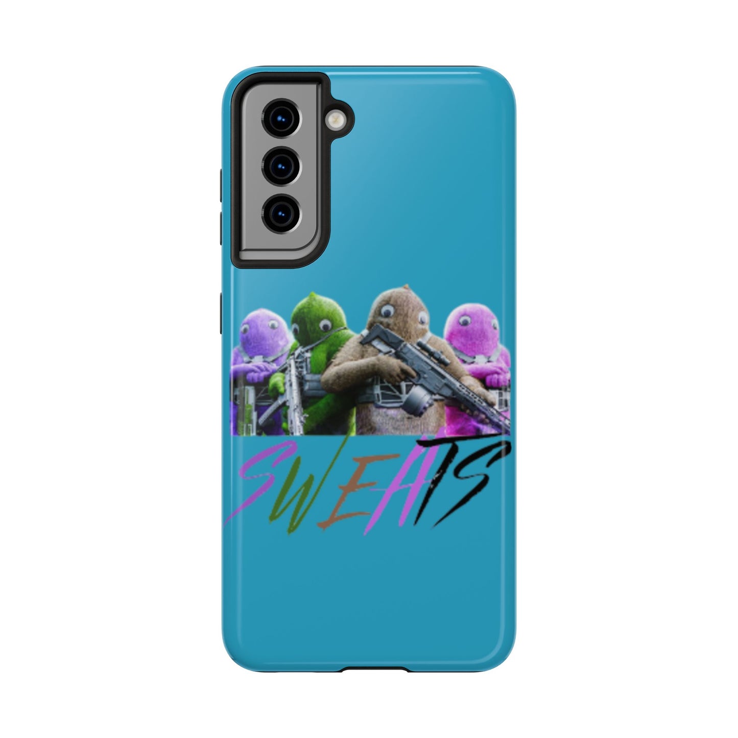 Cool Cartoon-Inspired Tough Phone Case - 'SWEATS'