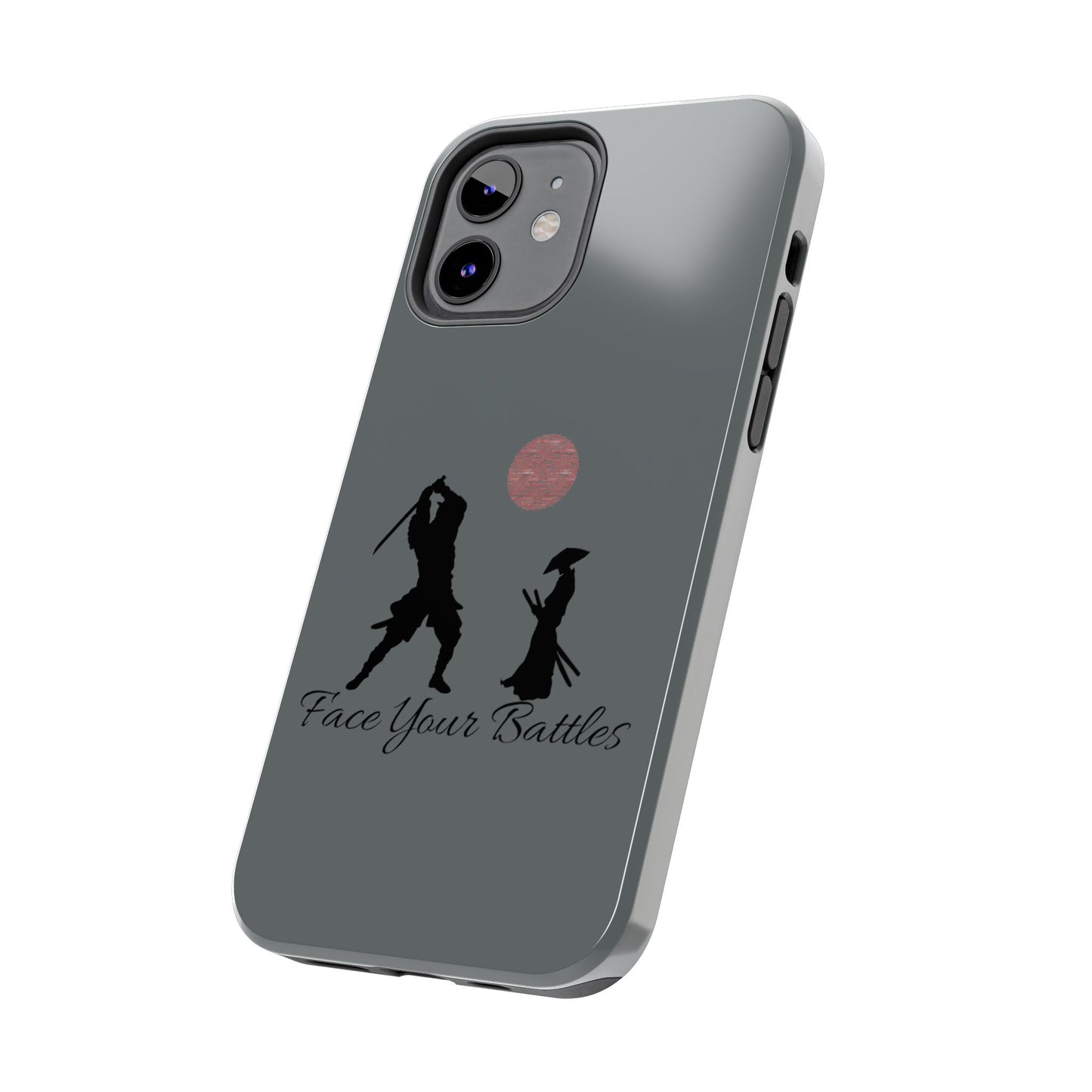 Phone case- Face Your Battles Tough Phone Case - Durable Protection