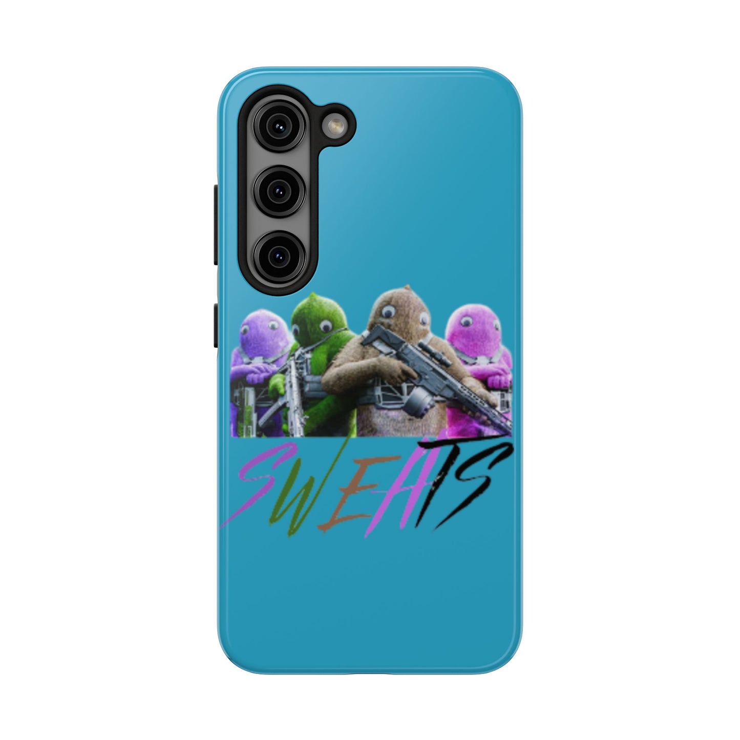 Cool Cartoon-Inspired Tough Phone Case - 'SWEATS'