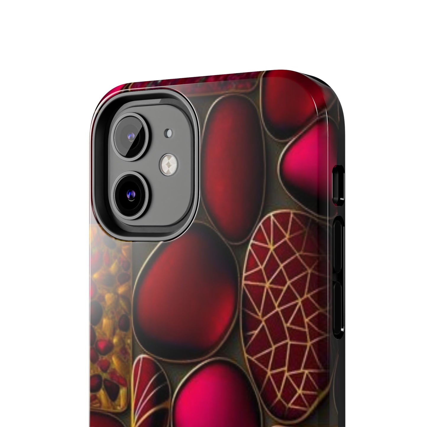 🔴 Tough Phone Cases – Red Stones Design for iPhone & Android – Durable Protection & Stylish Look