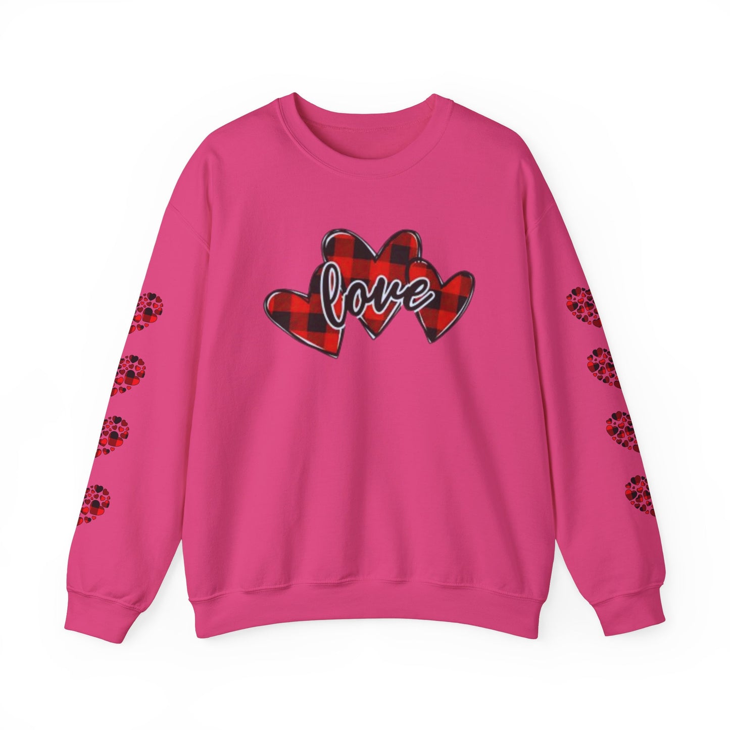Pearl White Hearts Sweatshirt for Women – Romantic Cozy Love-Inspired Pullover