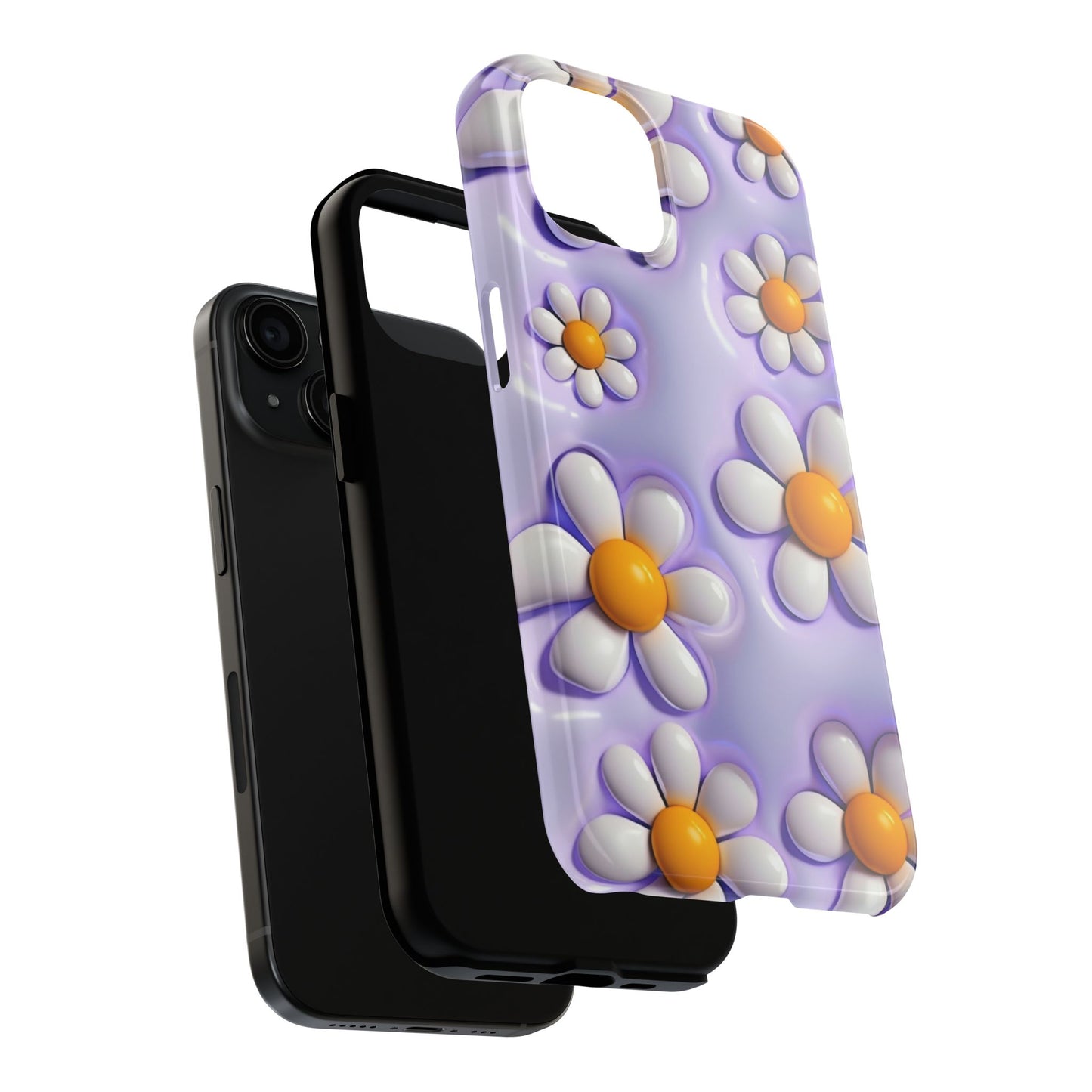πΌ Floral Tough Phone Case β Vibrant Daisy Spring Design, for iPhones & Androids