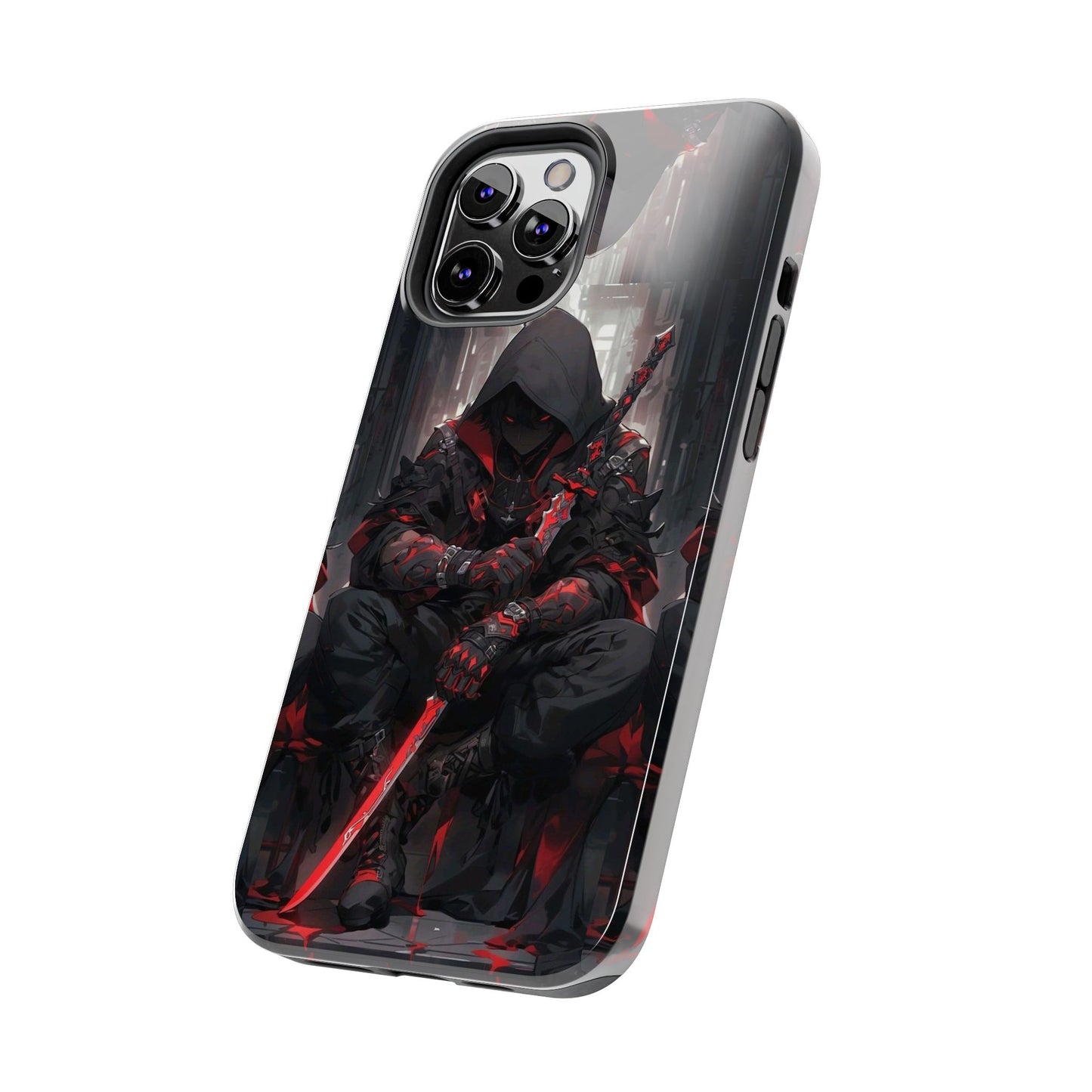 🖤 Tough Phone Case – Dark Warrior Design for Gamers & Anime Fans – Durable Protection & Unique Style for iPhone & Android