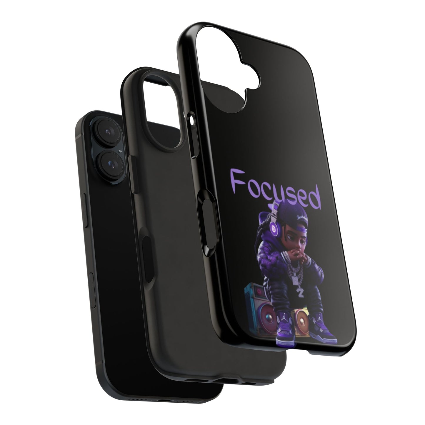 Phone case- Focused Tough Phone Case - Durable Protection