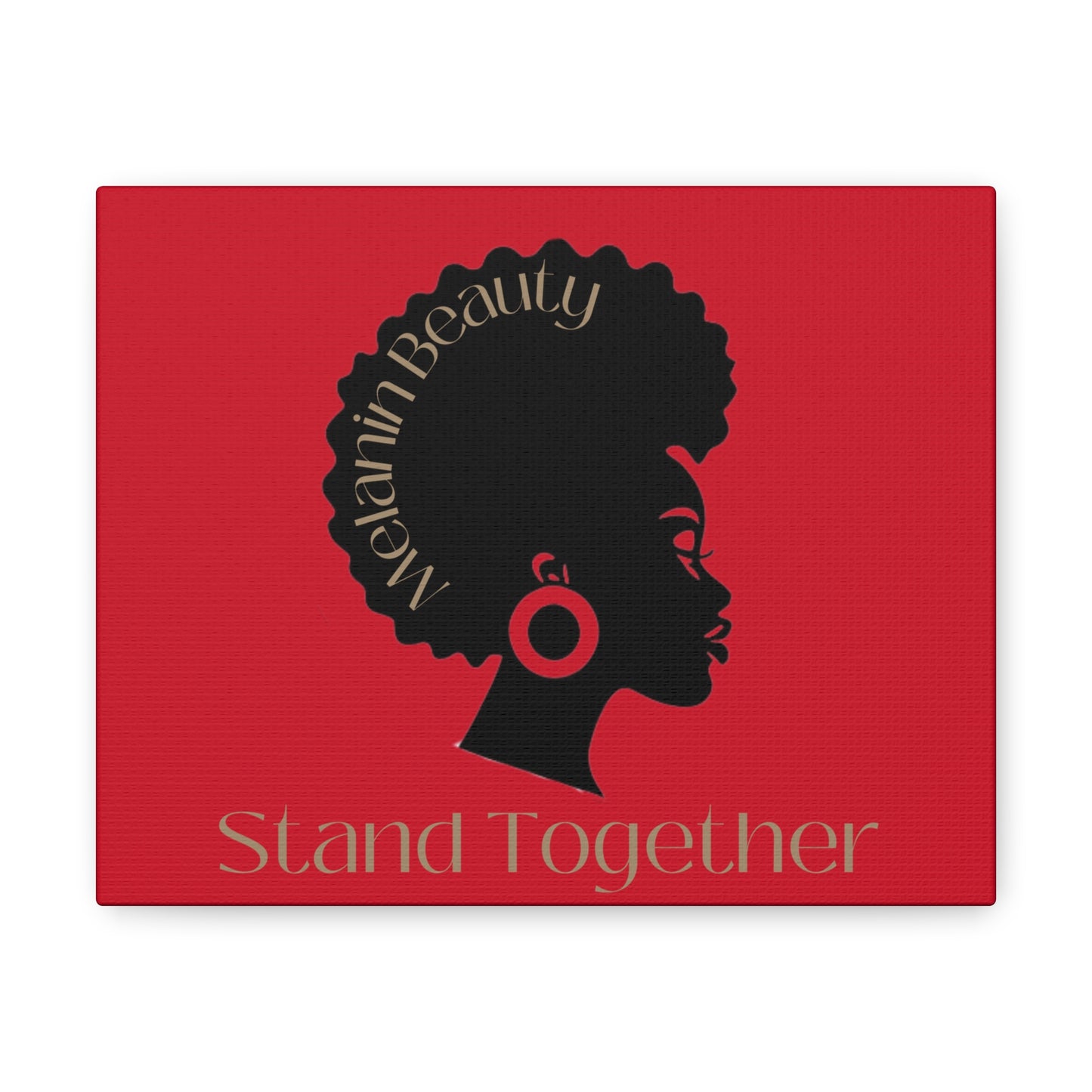 Melanin Beauty Canvas Gallery Wrap - Stand Together Wall Art