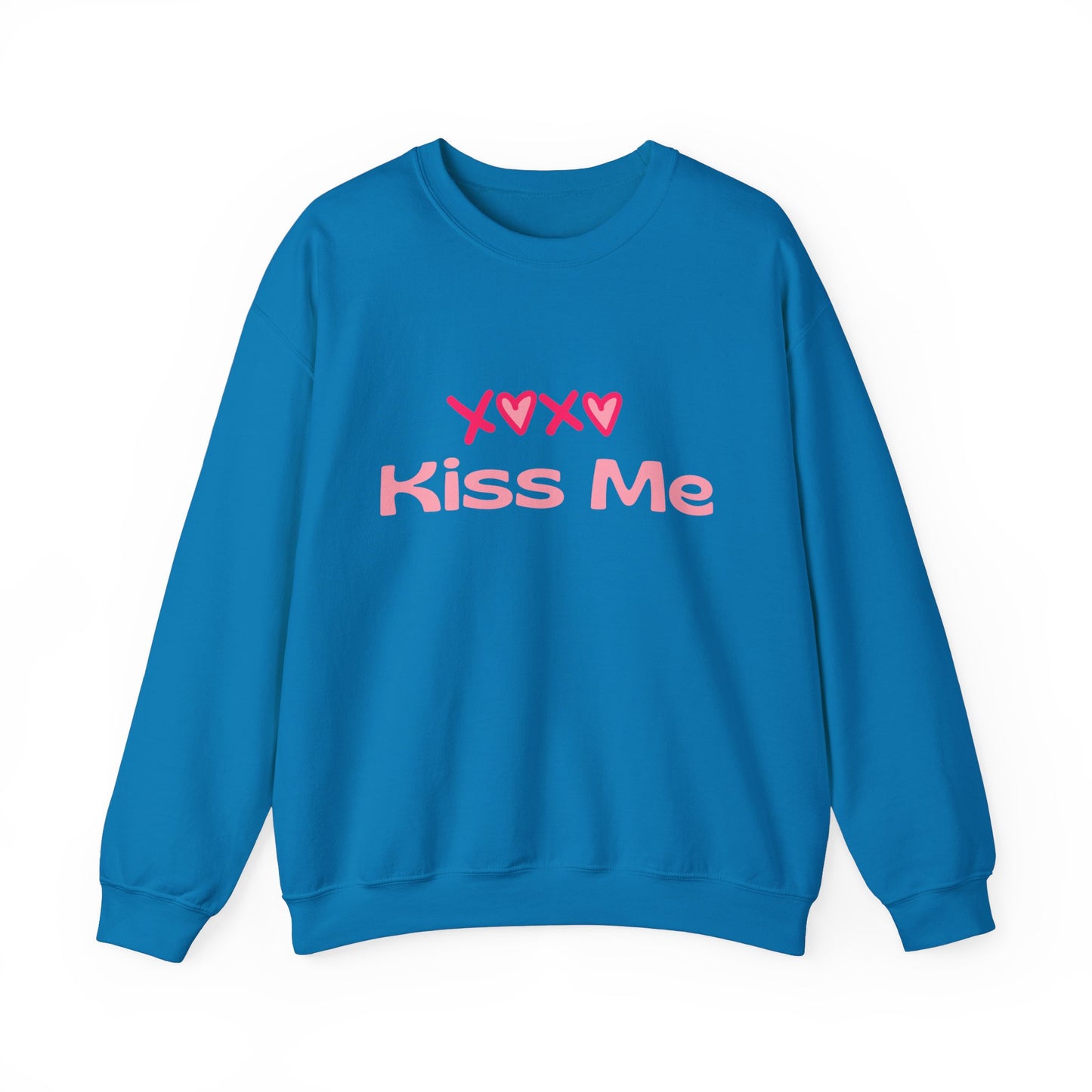 Kiss Me Heavy Blend Sweatshirt – Cute Gift for Women | Cozy & Romantic Pullover