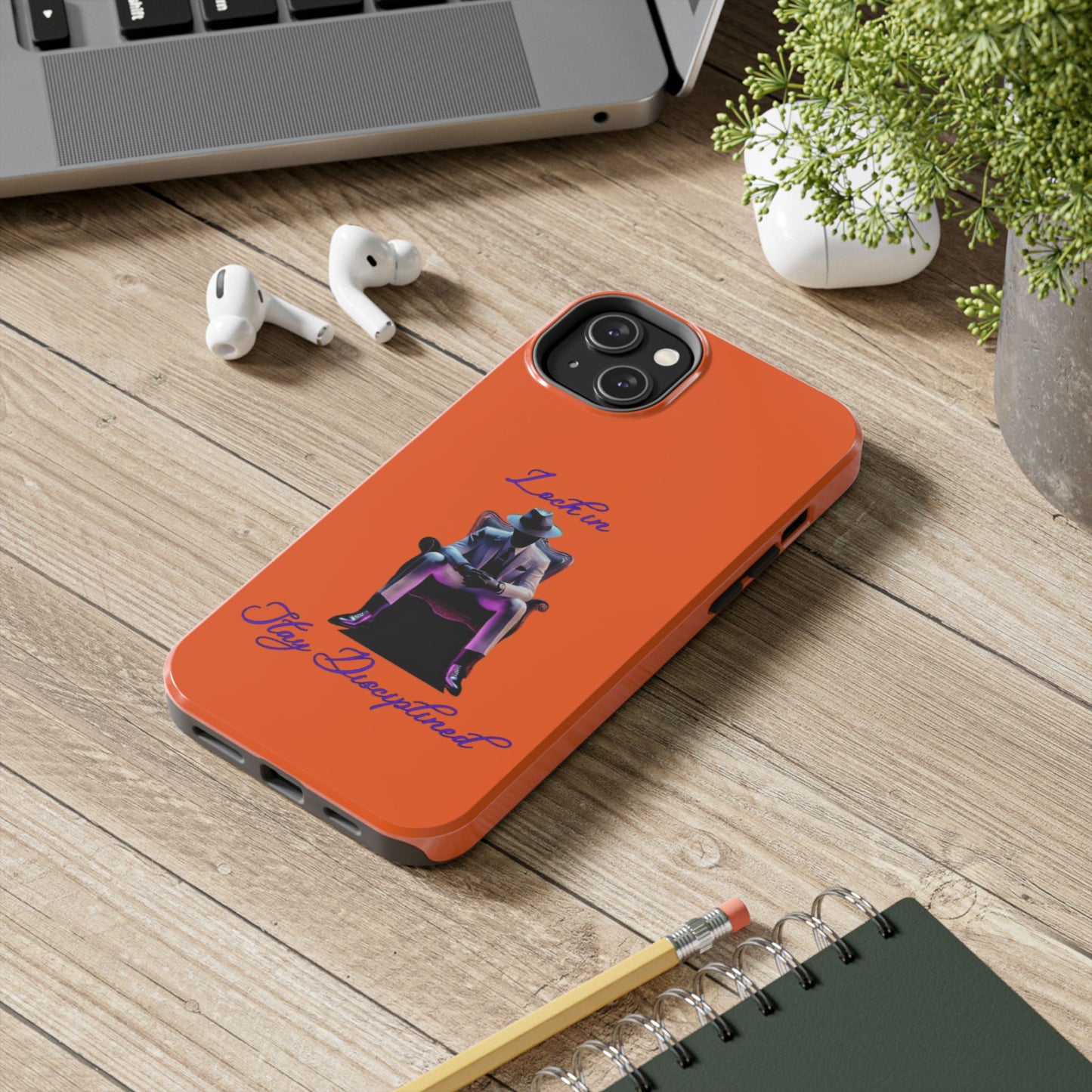 Phone case- Lock In, Stay discipline Tough Phone Case - Durable Protection