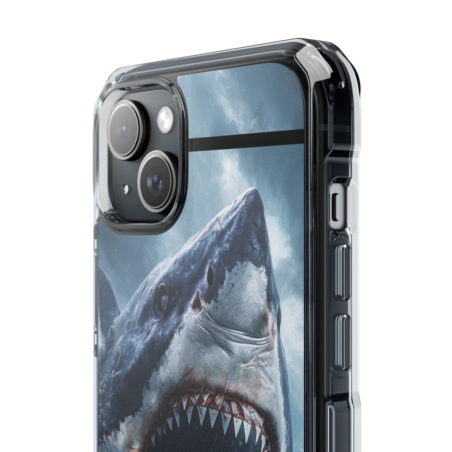 Shark Attack Magnetic Clear Impact Case – Ocean Adventure Phone Cover