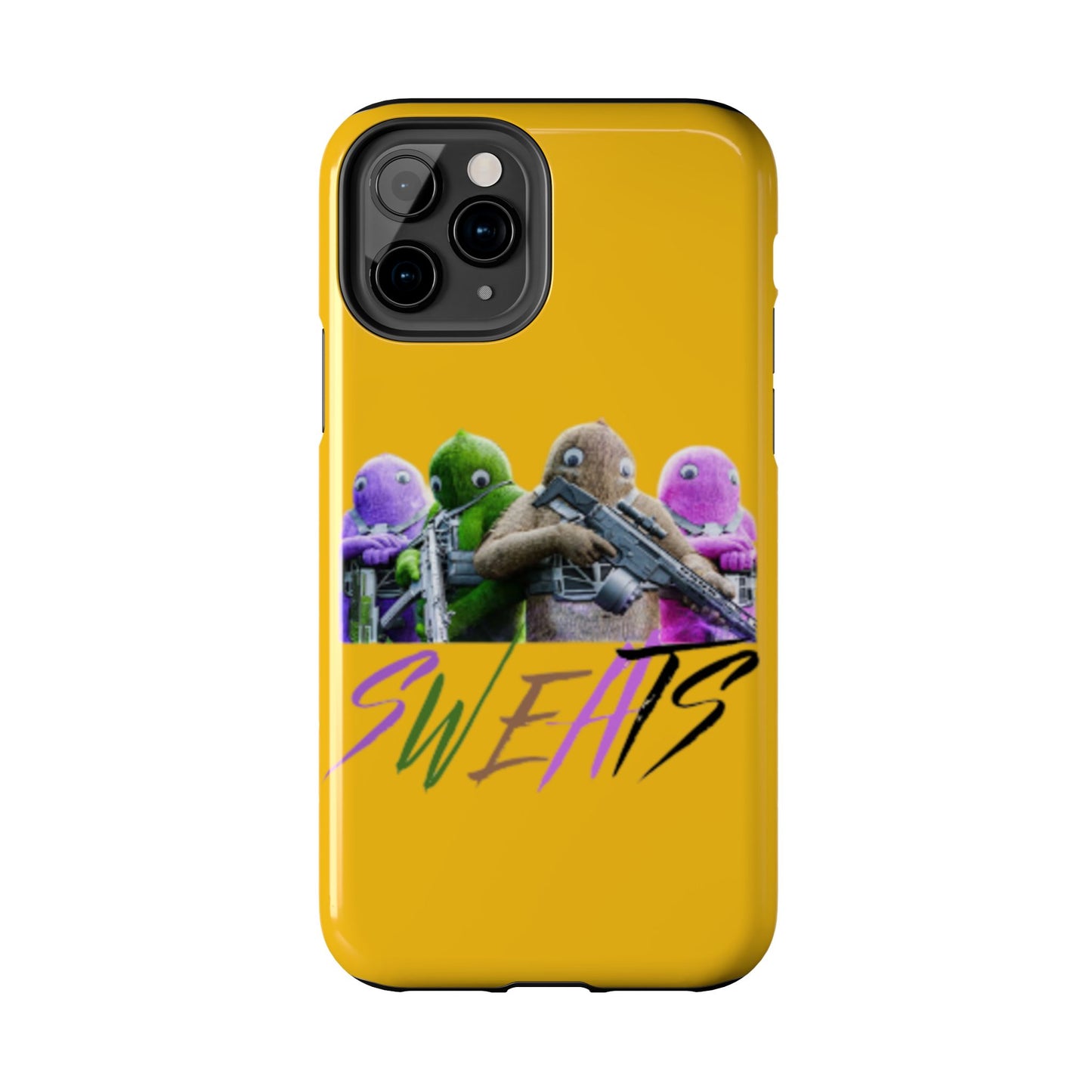 Cool Cartoon-Inspired Tough Phone Case - 'SWEATS'