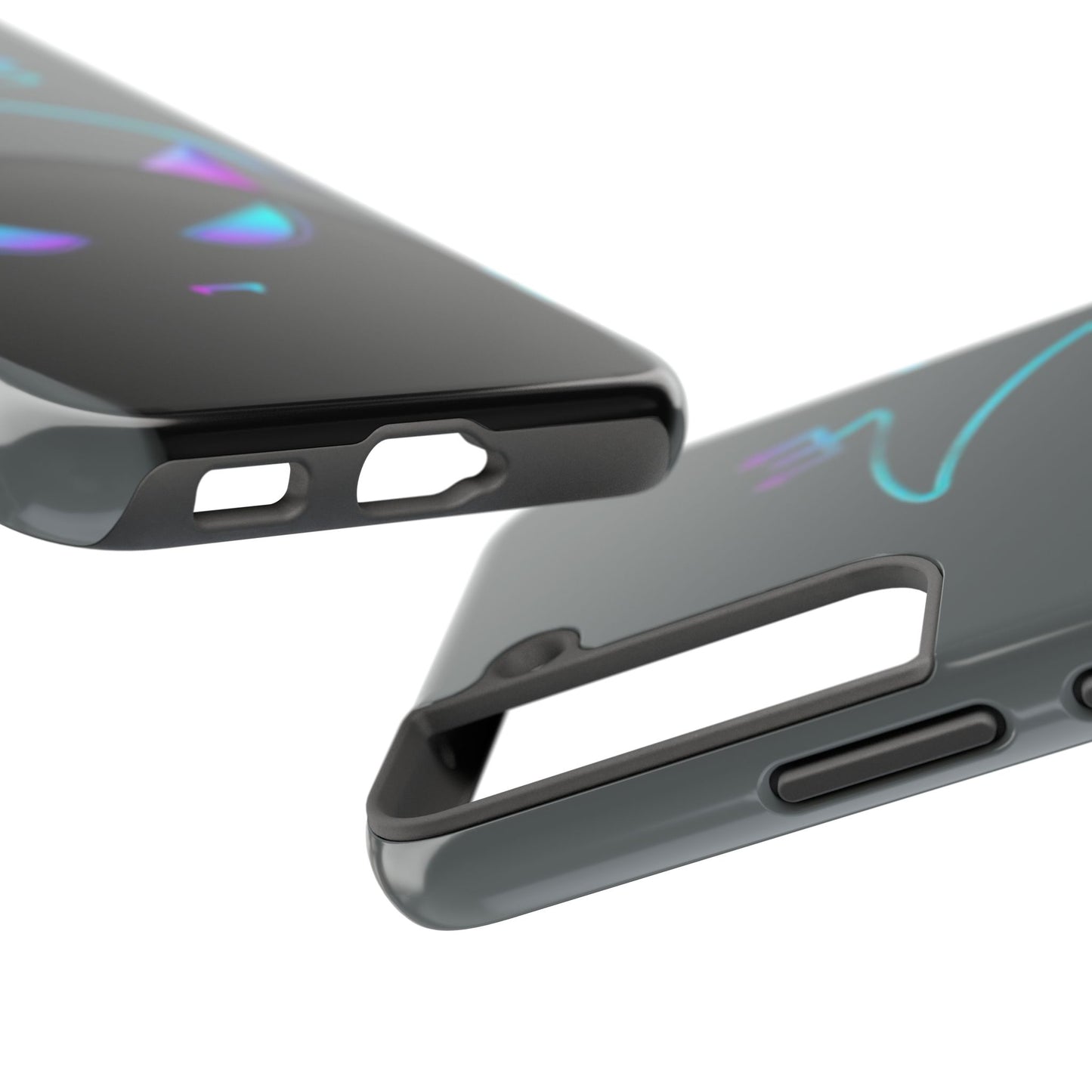 Demonic Cat Tough Phone Case - Cute & Edgy Phone Protection for Cat Lovers