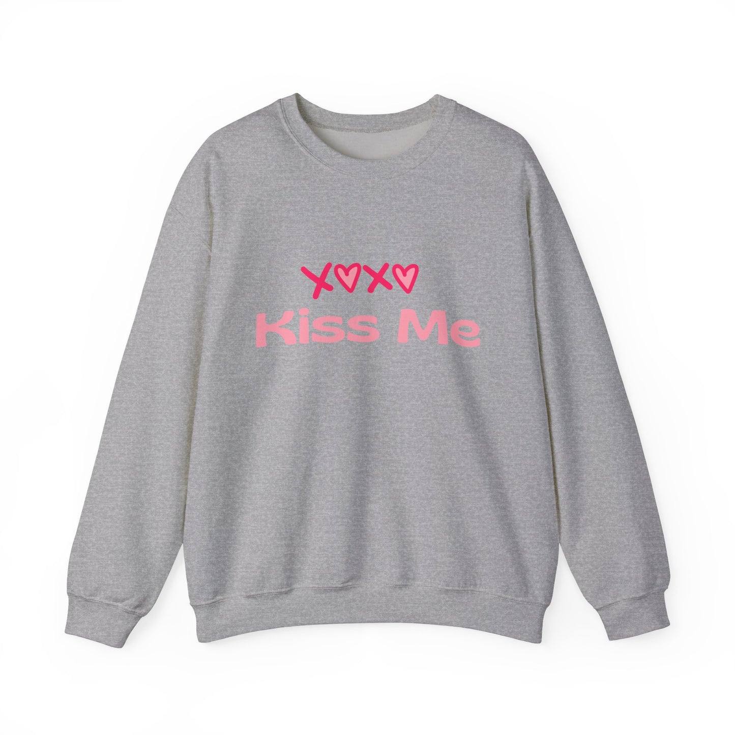 Kiss Me Heavy Blend Sweatshirt – Cute Gift for Women | Cozy & Romantic Pullover