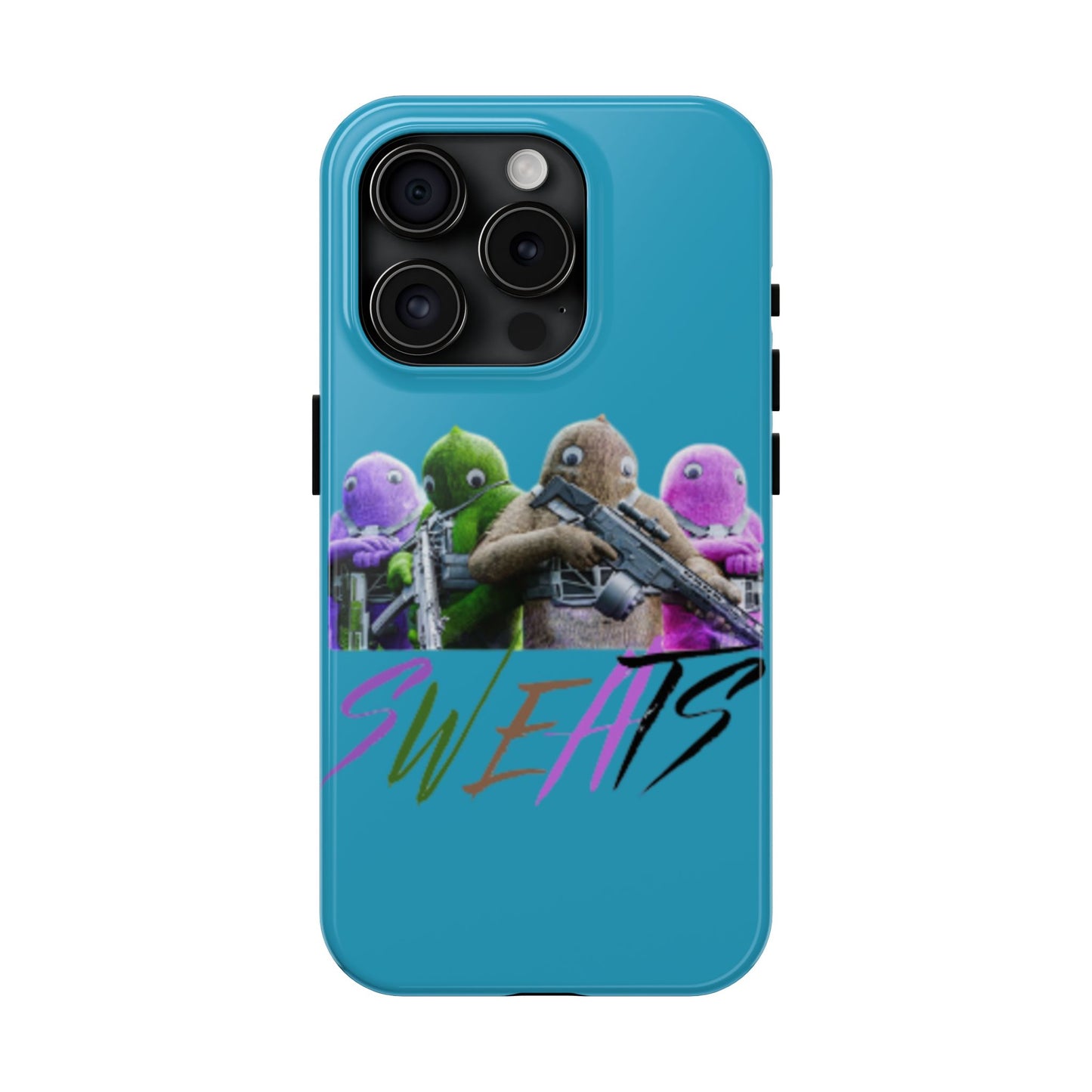 Cool Cartoon-Inspired Tough Phone Case - 'SWEATS'