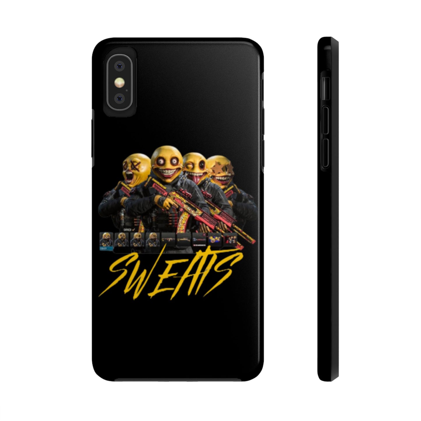 Tough Phone Cases - Bold 'SWEATS' Design for Gamers & Trendsetters
