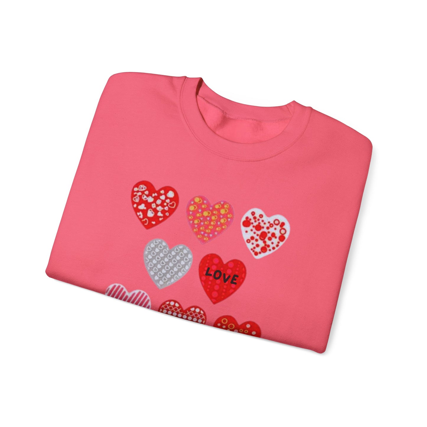 Ivory Cloud White Sweatshirt for Women – Love Hearts Cozy Everyday Sweater