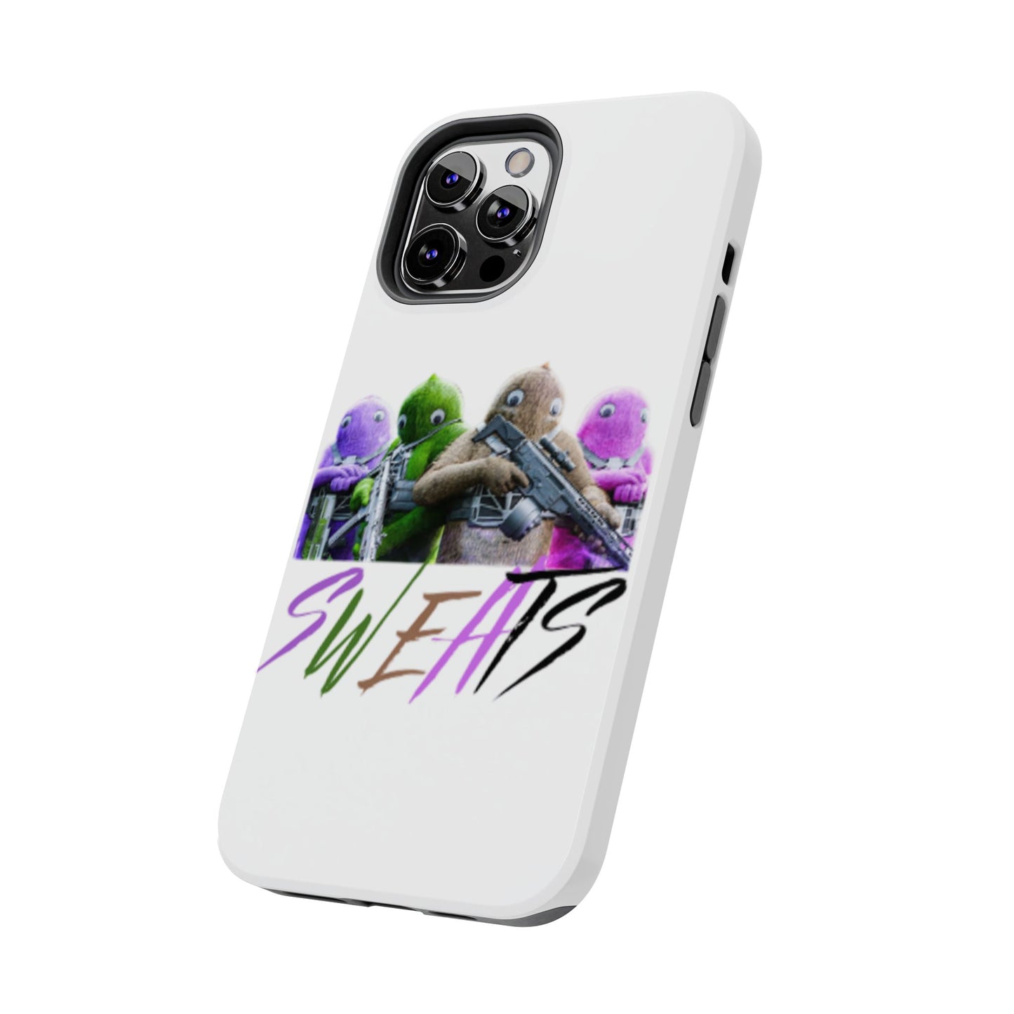 Cool Cartoon-Inspired Tough Phone Case - 'SWEATS'