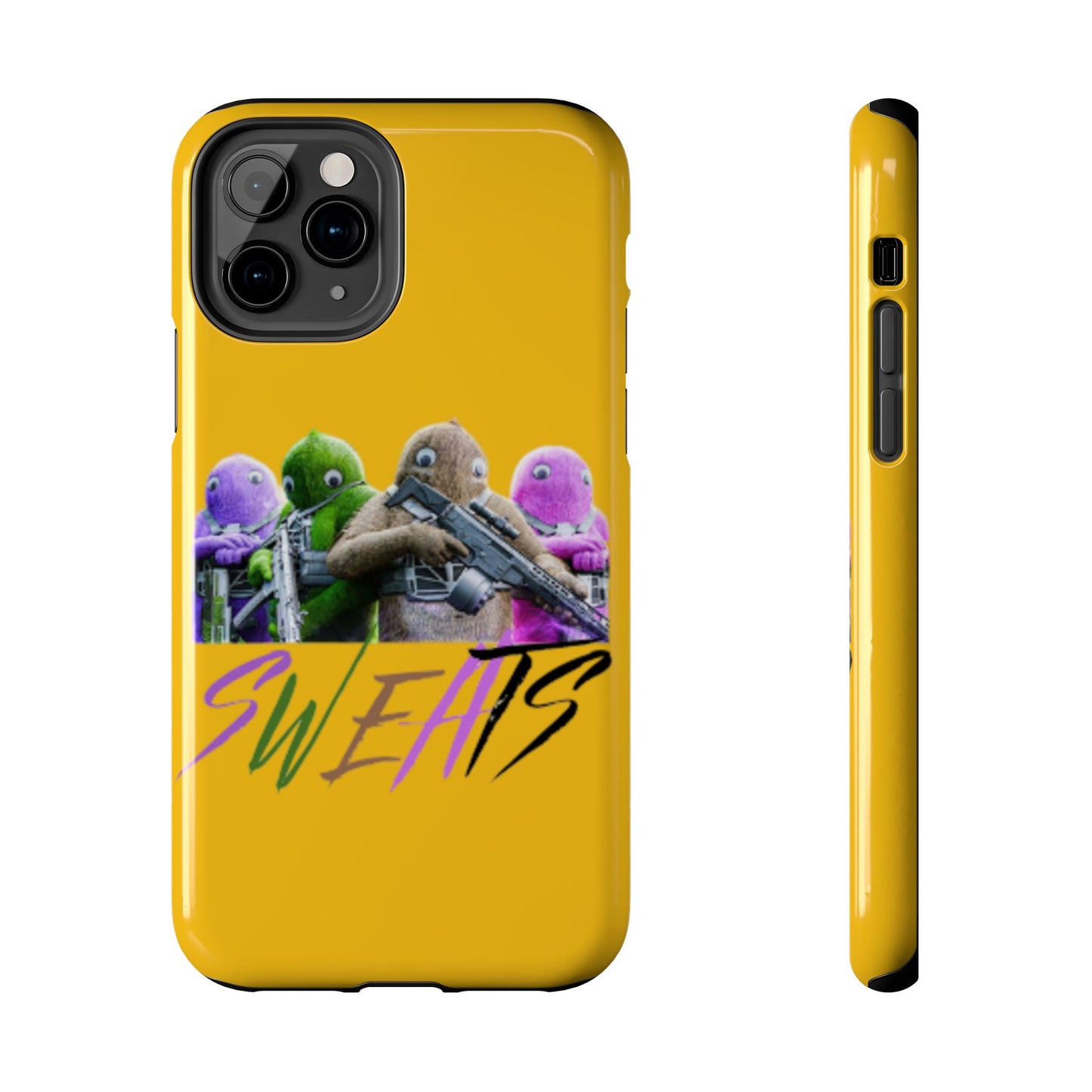 Cool Cartoon-Inspired Tough Phone Case - 'SWEATS'
