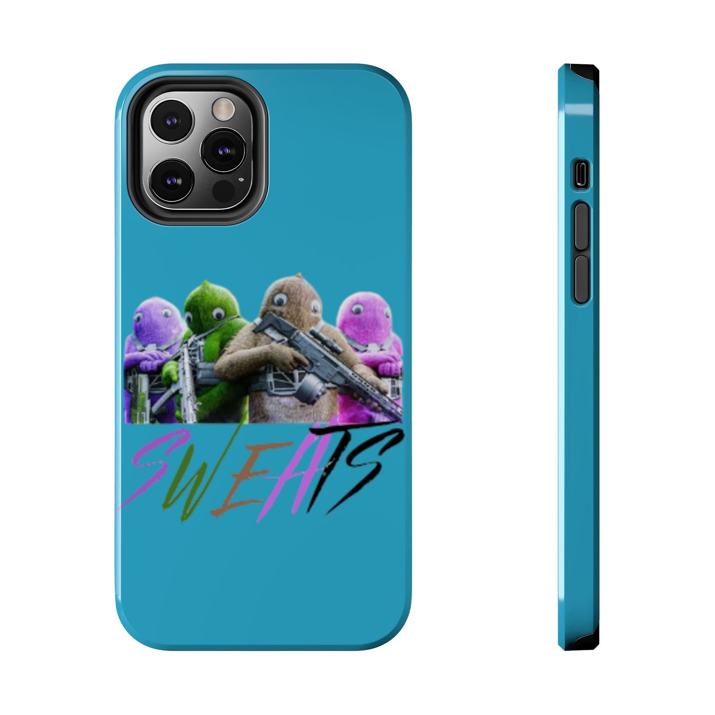 Cool Cartoon-Inspired Tough Phone Case - 'SWEATS'