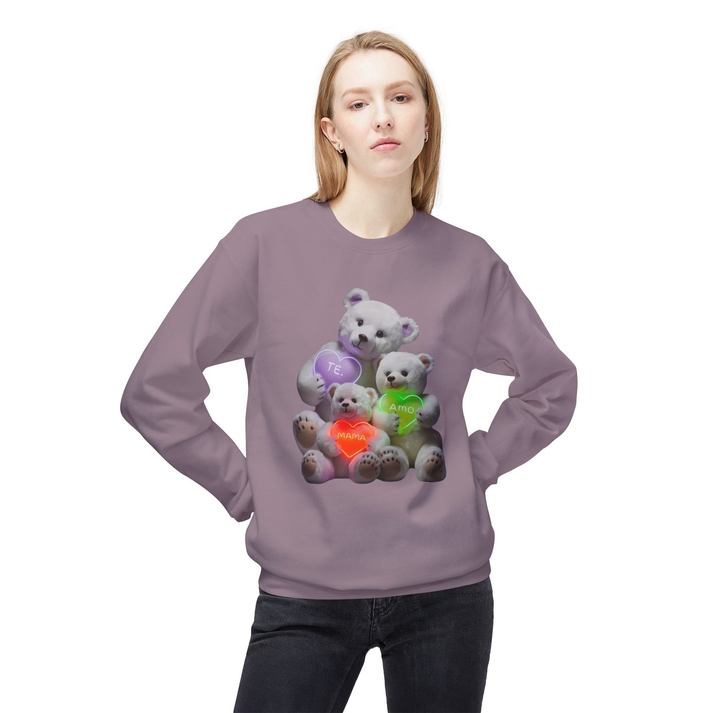 Cute Teddy Bears White Sweatshirt - Perfect Gift for Kids and Teens