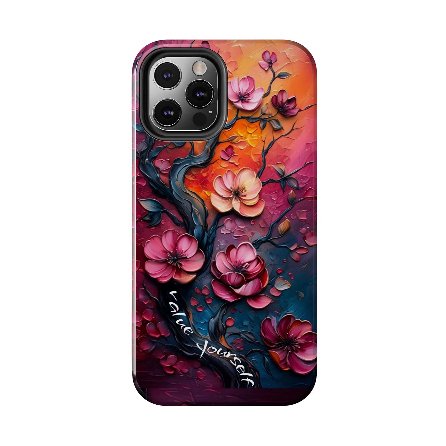 Value Yourself Floral Tough Phone Case