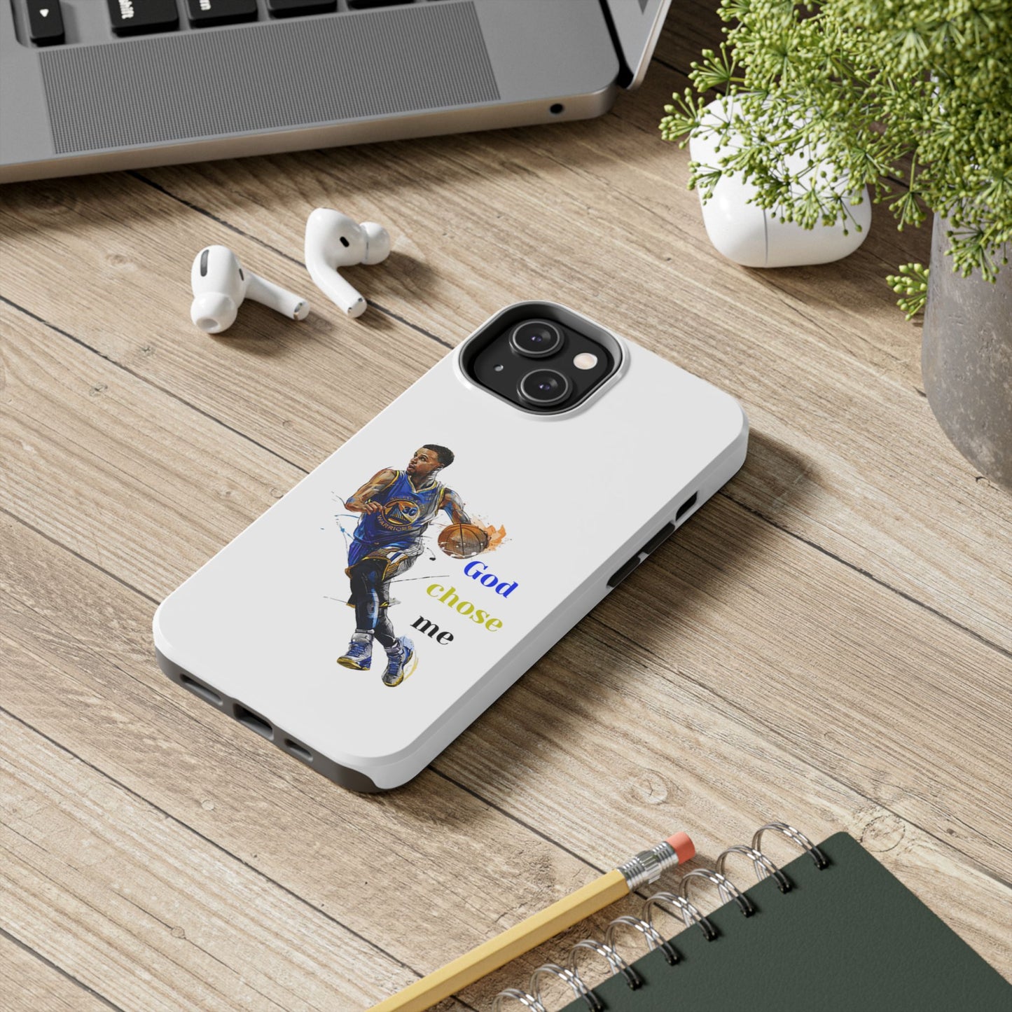 Phone case- God Chose Me Tough Phone Case - Durable Protection