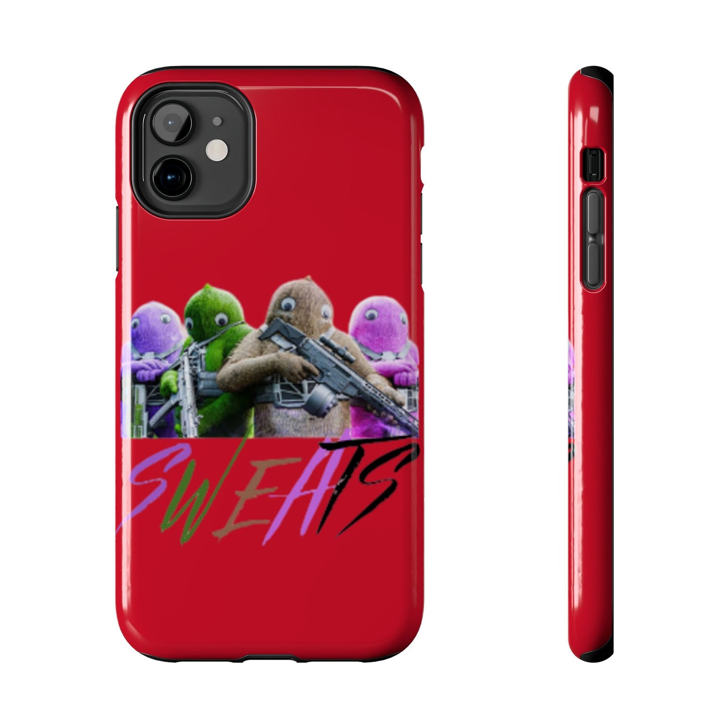 Cool Cartoon-Inspired Tough Phone Case - 'SWEATS'