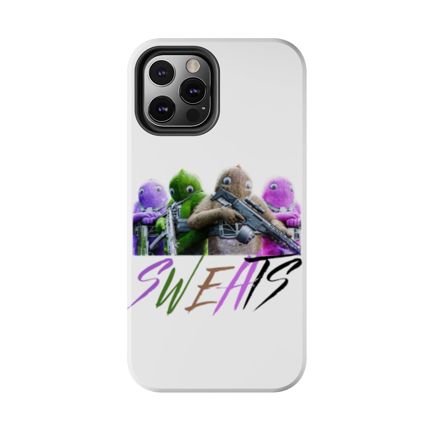 Cool Cartoon-Inspired Tough Phone Case - 'SWEATS'