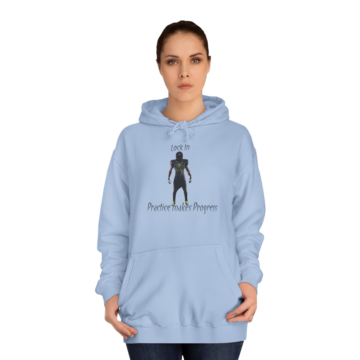 Iron Grey Men’s Motivational Sweater – "Practice Makes Progress" Inspirational Pullover