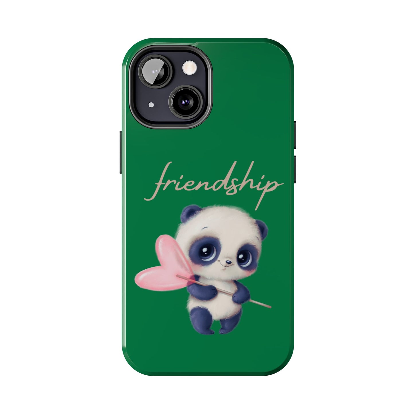 Phone case- Cute Panda Friendship Tough Phone Case - Durable Protection
