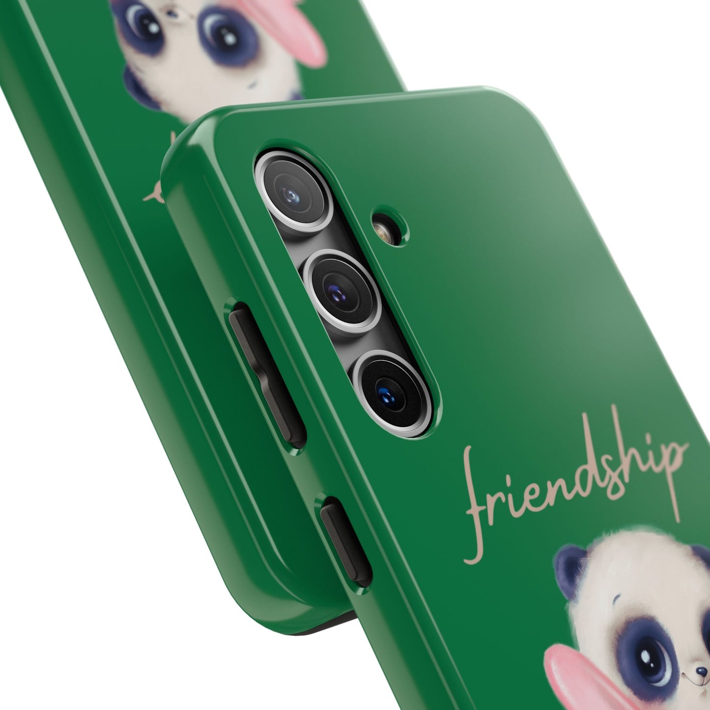 Phone case- Cute Panda Friendship Tough Phone Case - Durable Protection
