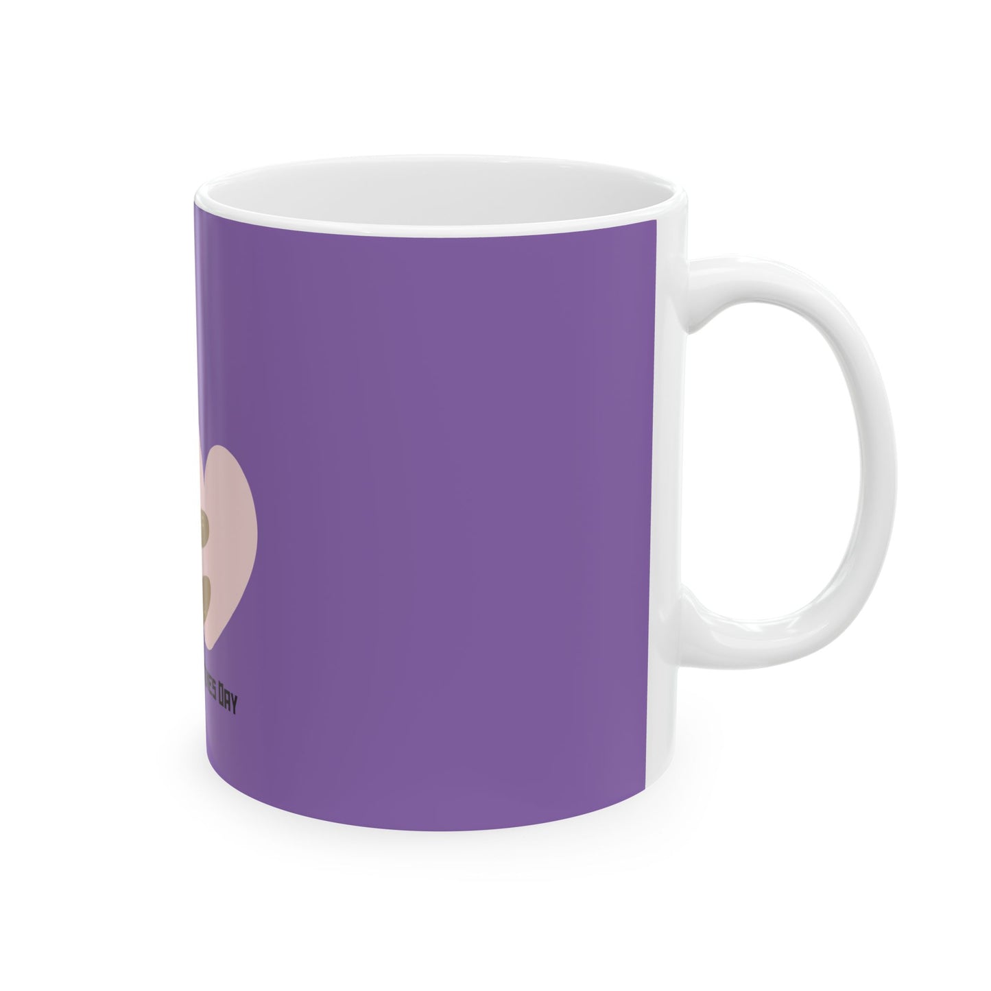 Happy Valentine's Day Sloth Ceramic Mug - Cute Purple Design | Perfect Gift for Loved Ones 💜🦥☕