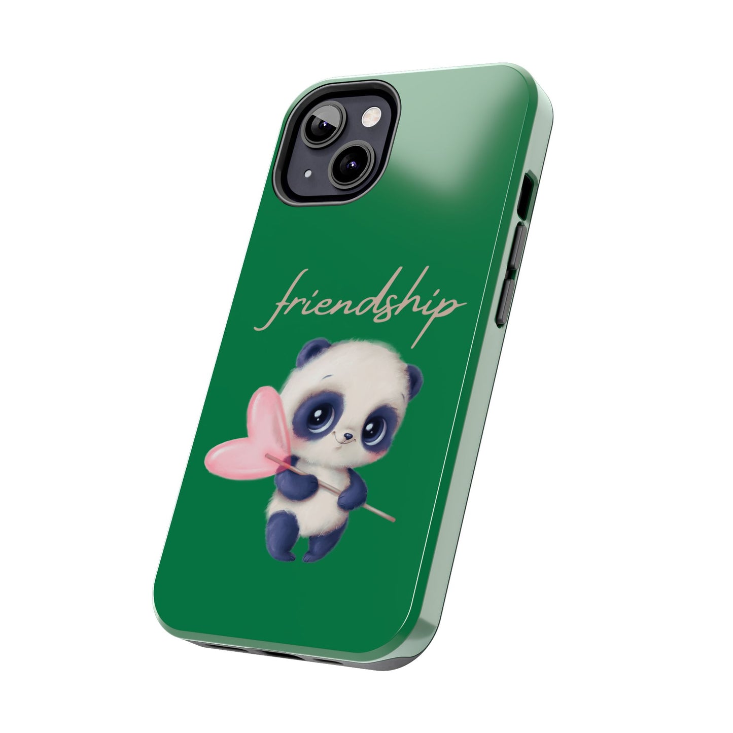 Phone case- Cute Panda Friendship Tough Phone Case - Durable Protection