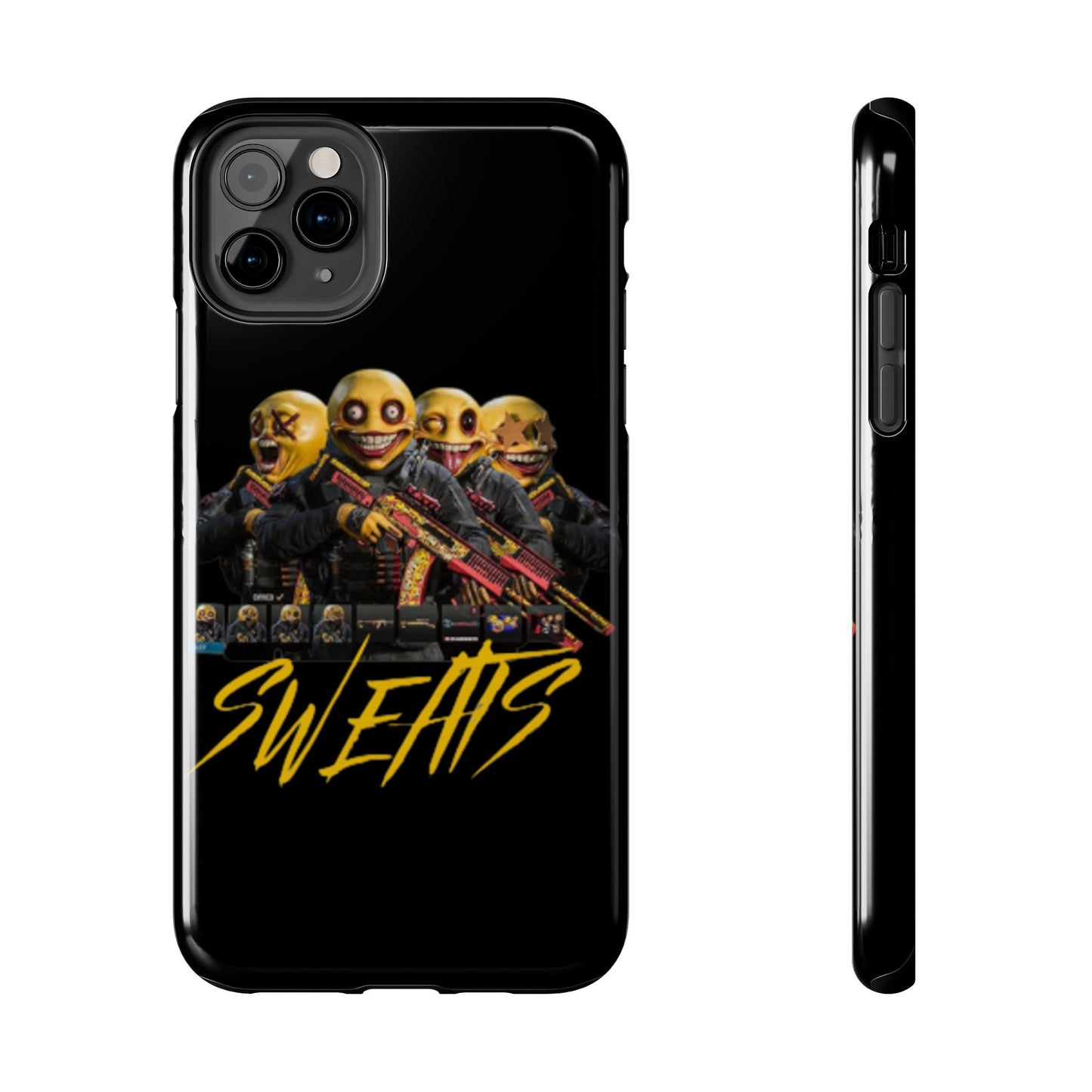 Tough Phone Cases - Bold 'SWEATS' Design for Gamers & Trendsetters