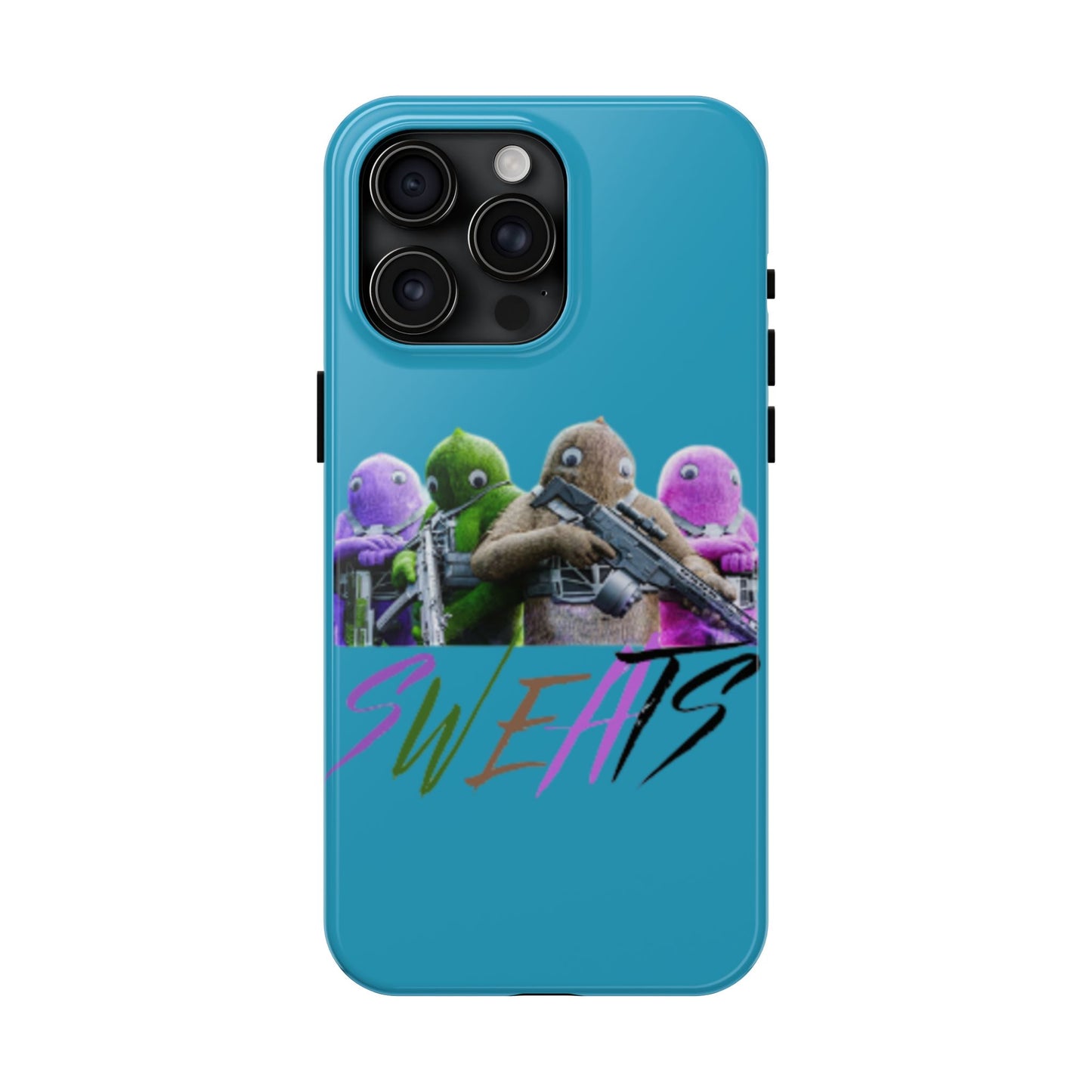 Cool Cartoon-Inspired Tough Phone Case - 'SWEATS'