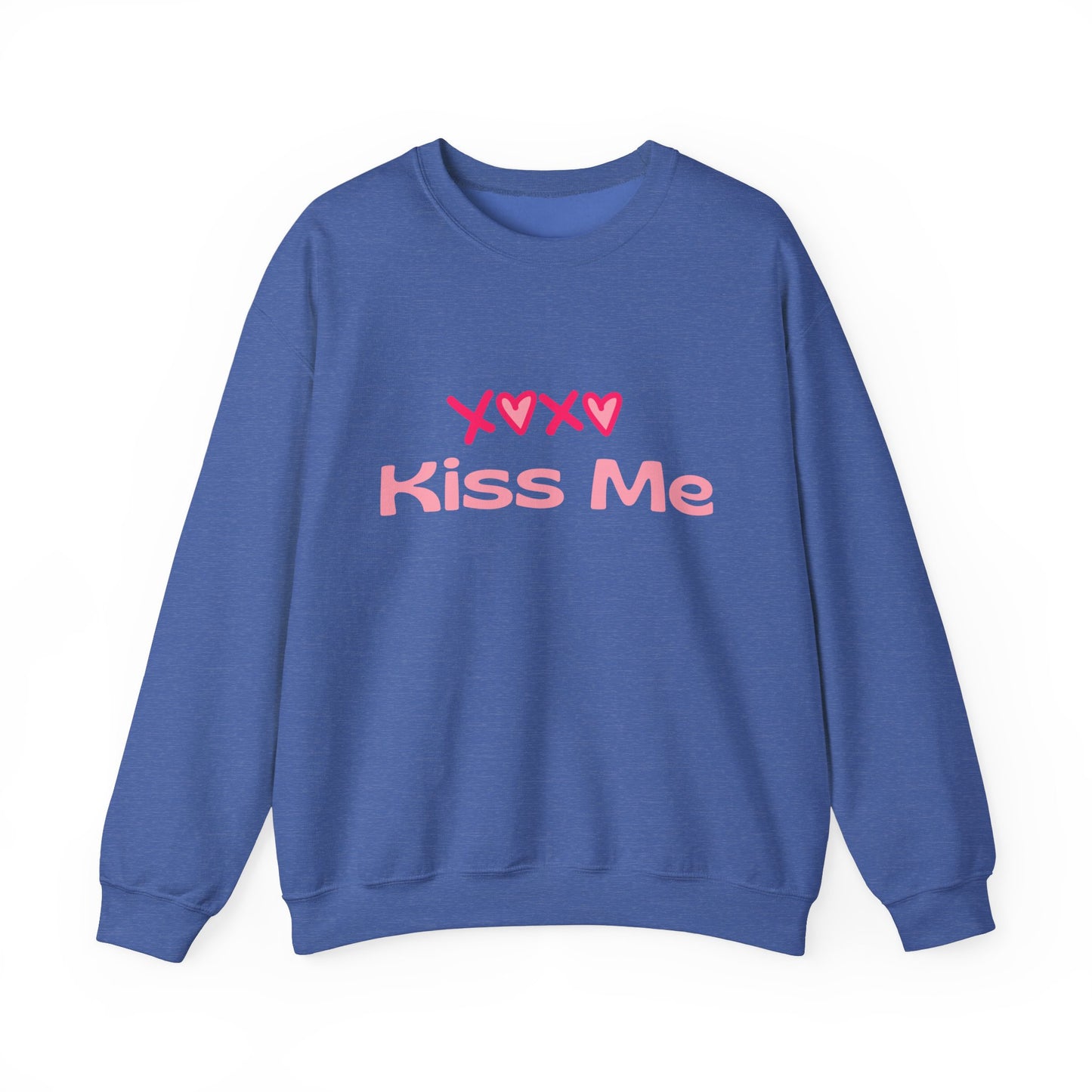 Kiss Me Heavy Blend Sweatshirt – Cute Gift for Women | Cozy & Romantic Pullover