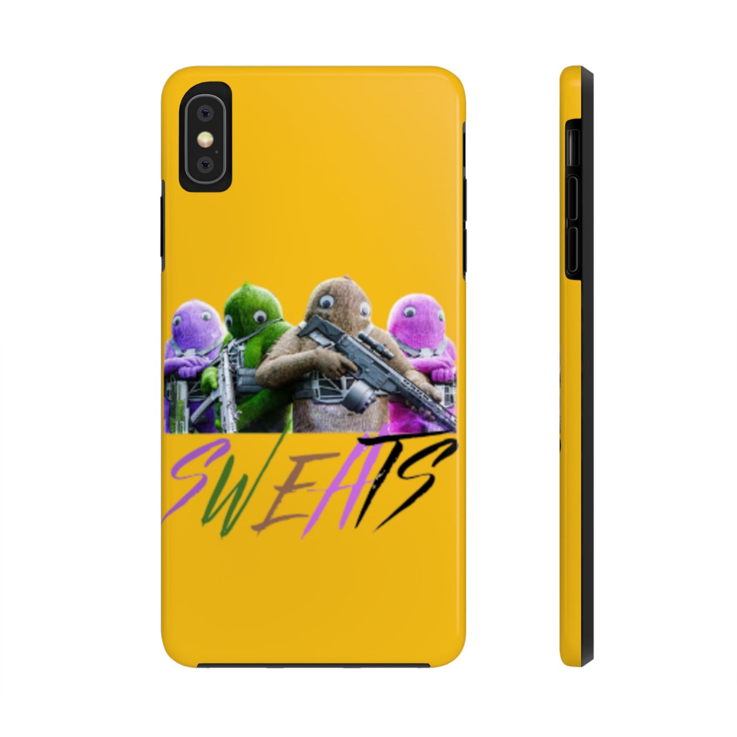 Cool Cartoon-Inspired Tough Phone Case - 'SWEATS'