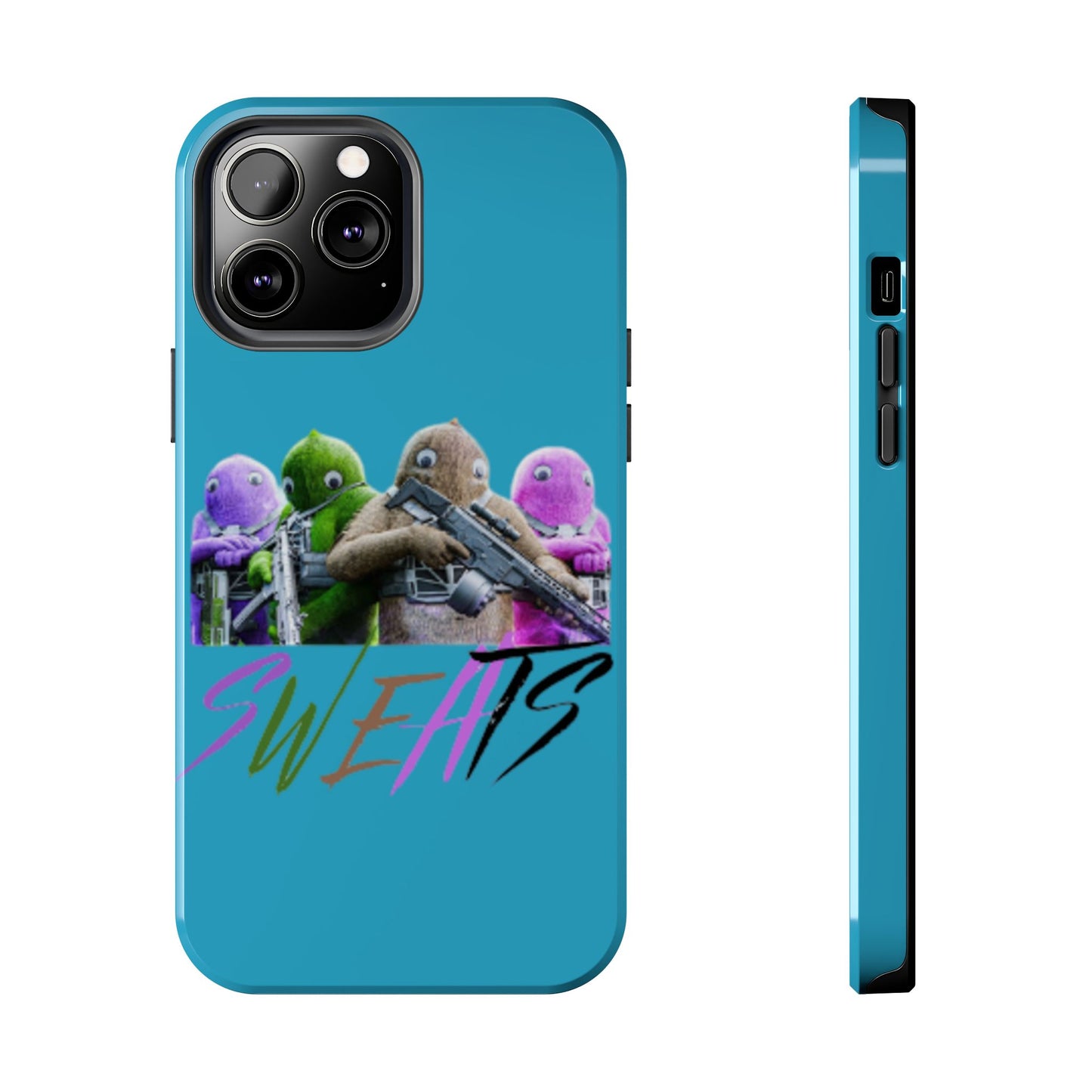 Cool Cartoon-Inspired Tough Phone Case - 'SWEATS'